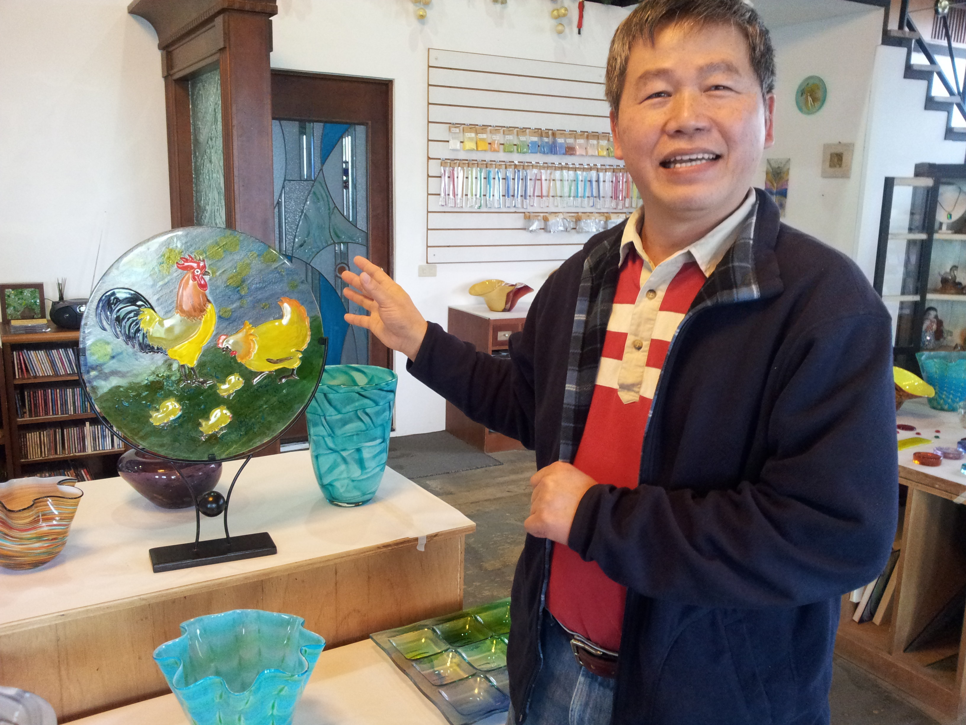 窯燒玻璃職人謝易霖