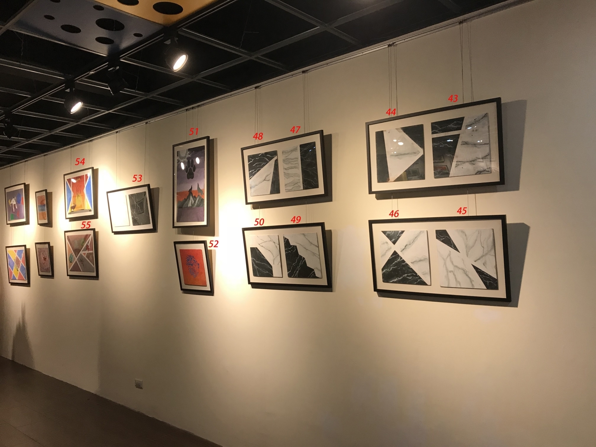 瑞芳高工第一屆室內空間設計科學習成果展，作品展示區