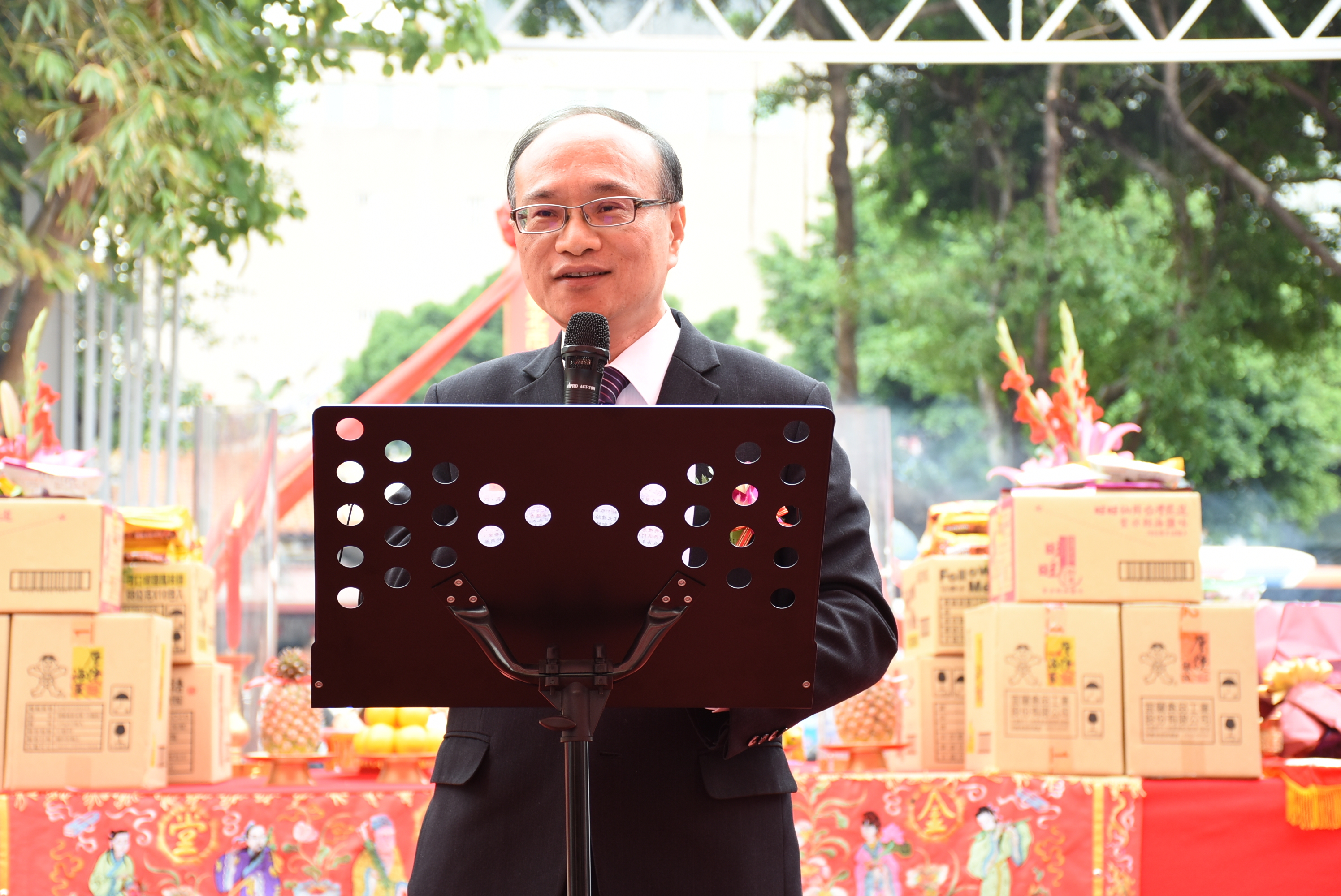 台北市教育局長曾燦金出席日新旺台樓新建工程動土奠基典禮