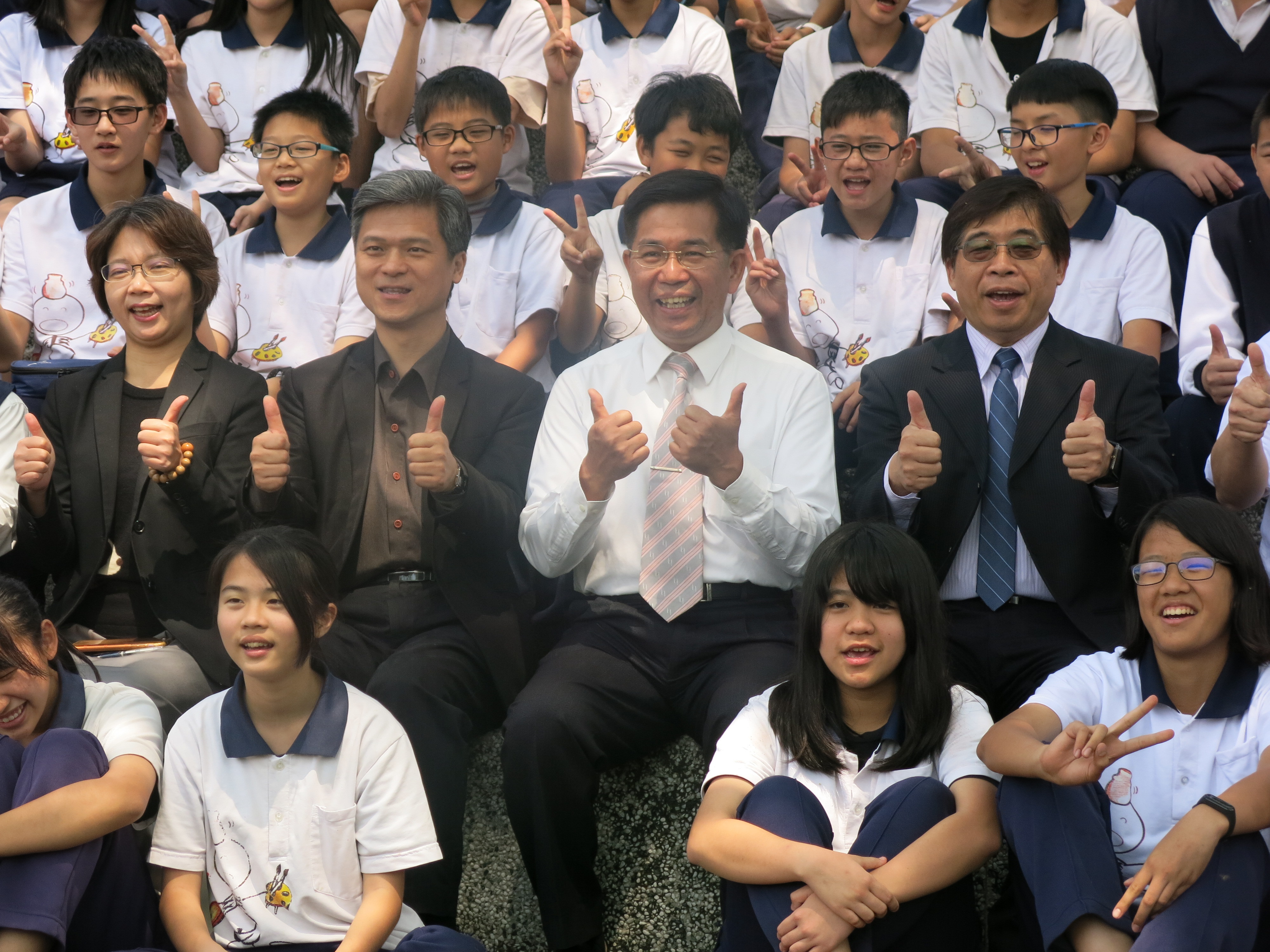 教育部長潘文中到南投爽文國中