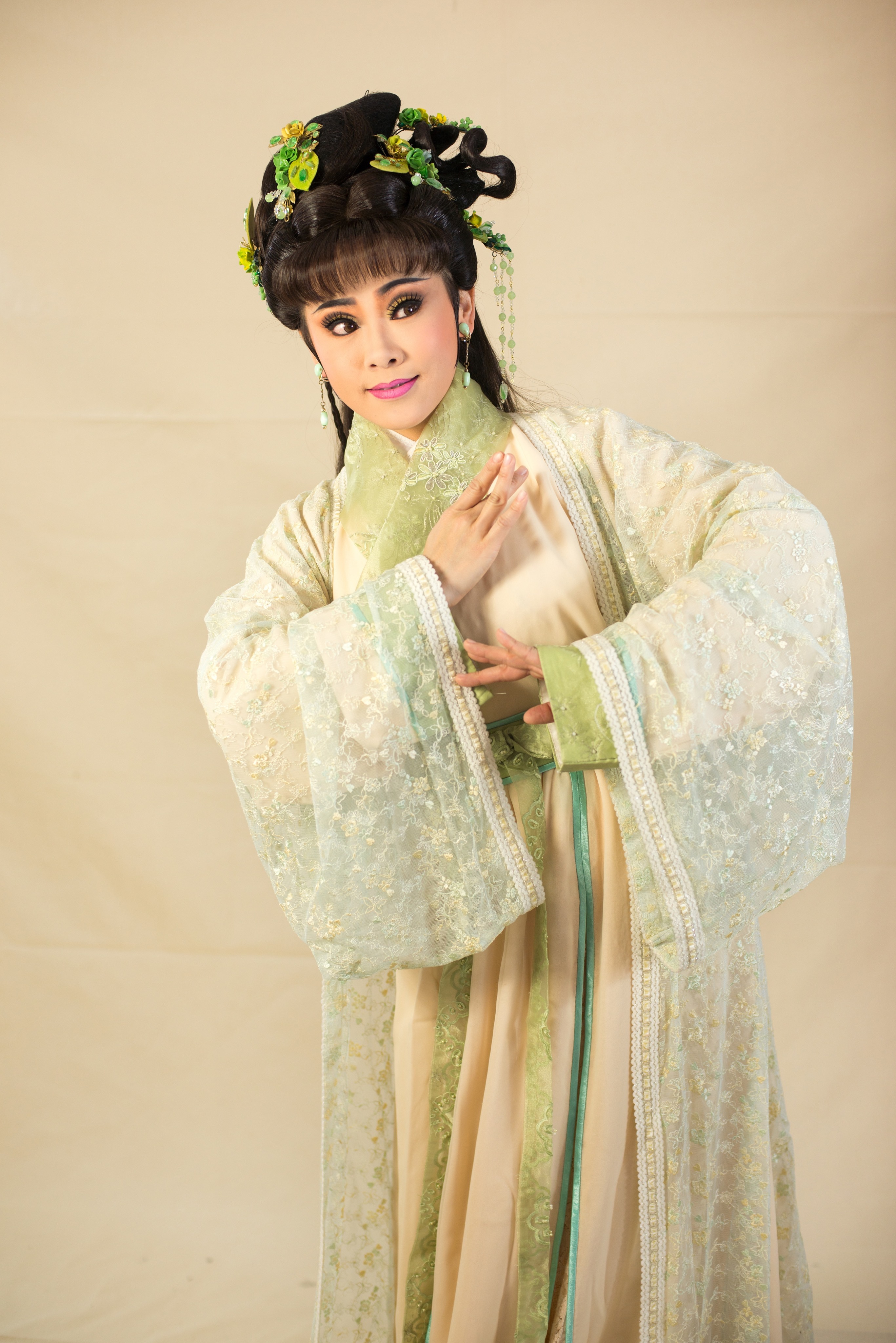 林芸丞主要搬演小旦角色。（林芸丞提供）