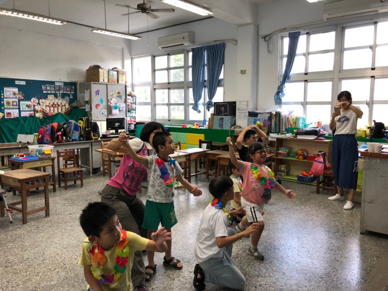 社口國小的音樂律動課程（圖片來源：臺中市教育局）