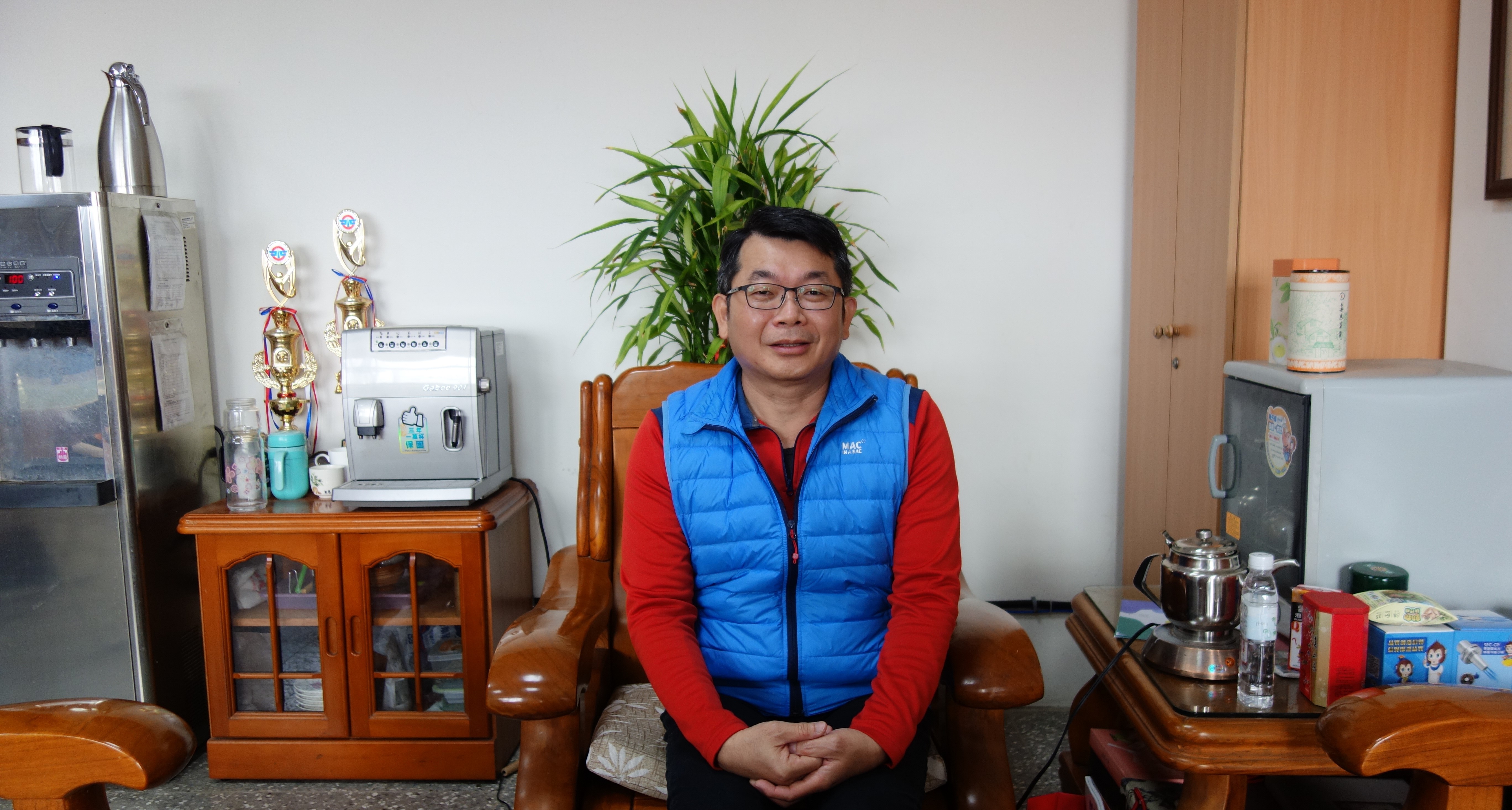 吳厝國小的薛建成主任分享新住民子女因為學小提琴建立自信心