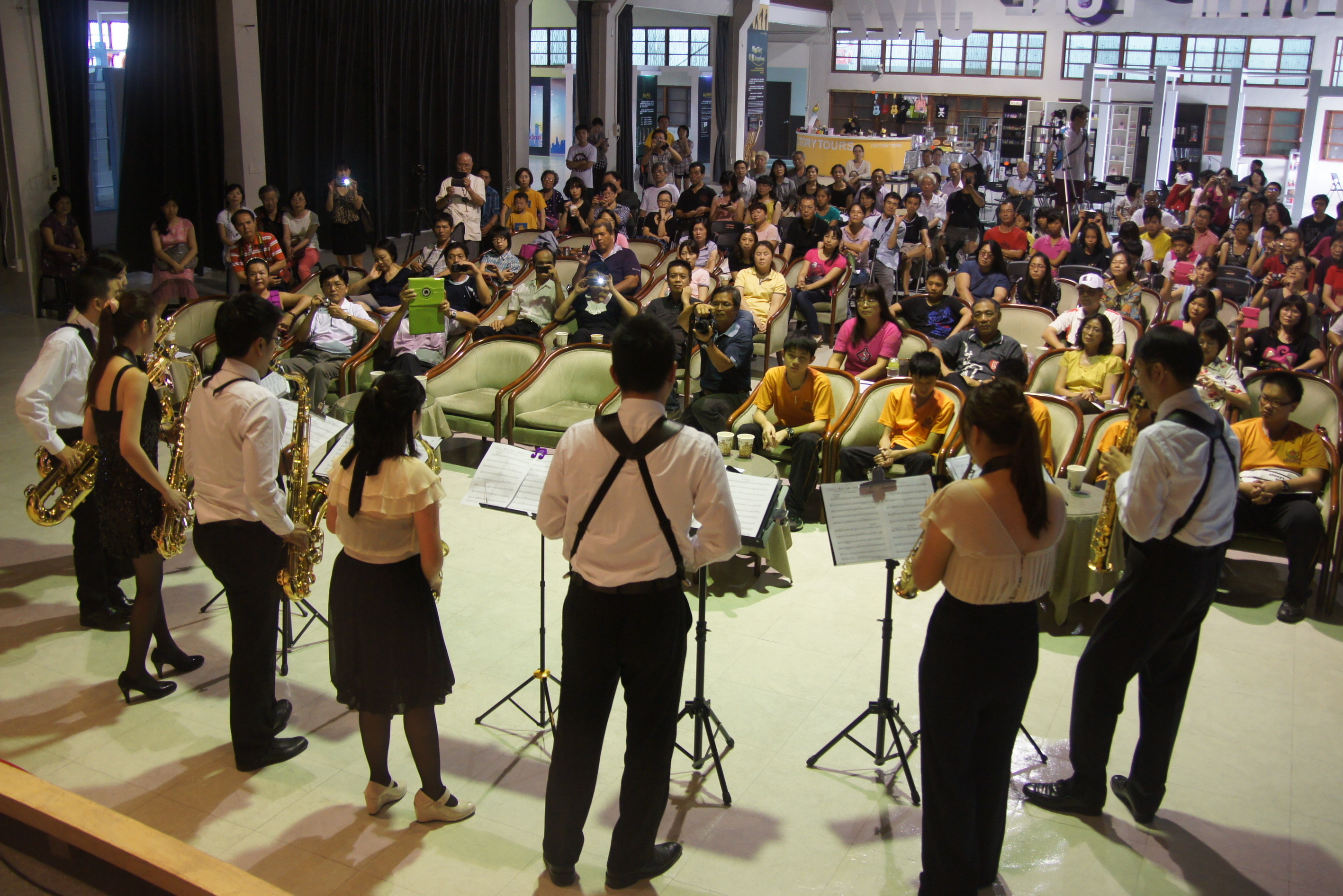 張林秀琴擔任臺中市音樂發展協會理事長期間辦理薩克斯風研習