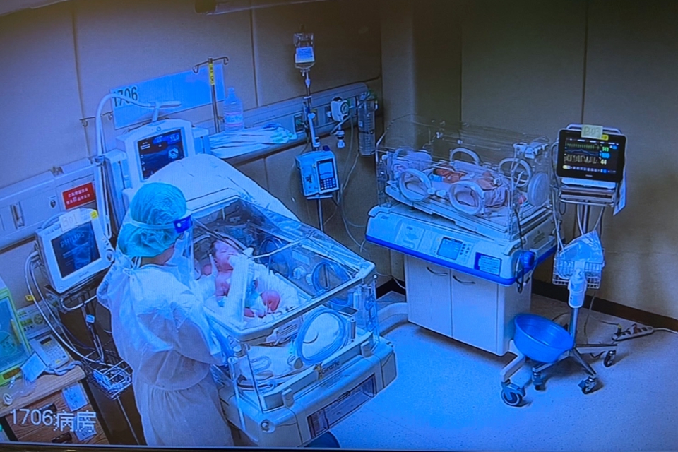 嬰兒室畫面(門諾醫院提供)