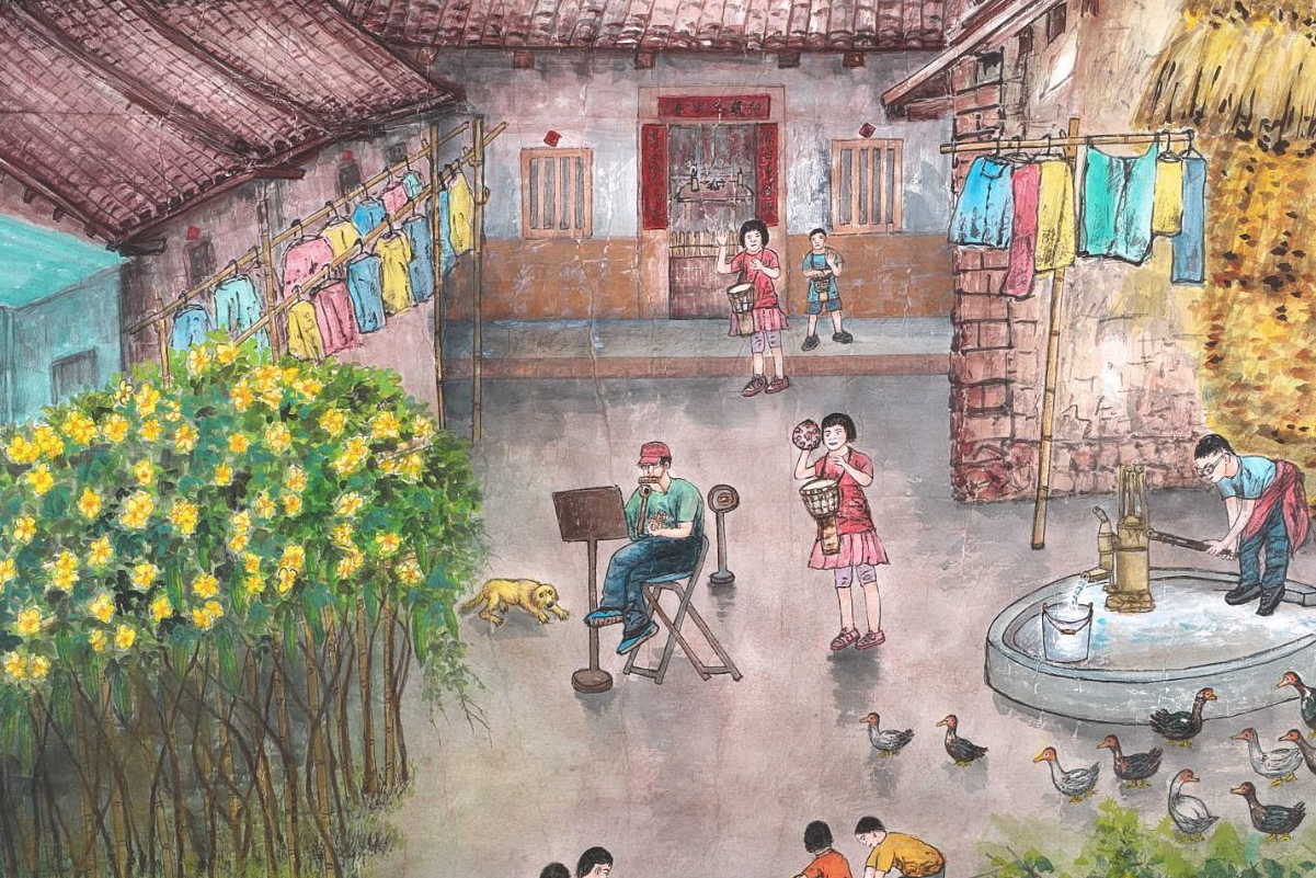 陳翠英_春節閤家歡(局部)