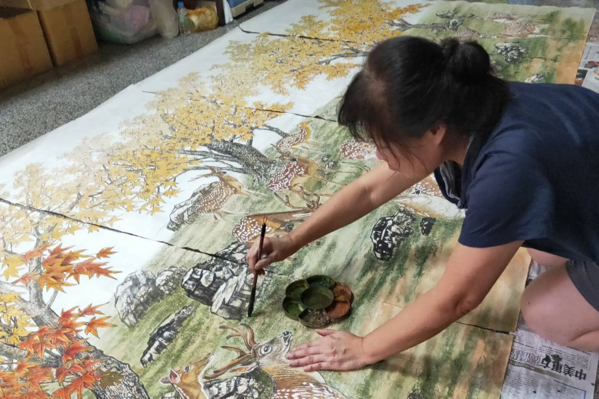 李淑英_作畫過程