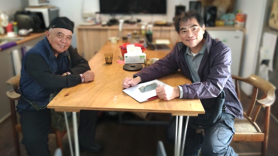 （左起）來賓蔣進興、主持人劉智濬