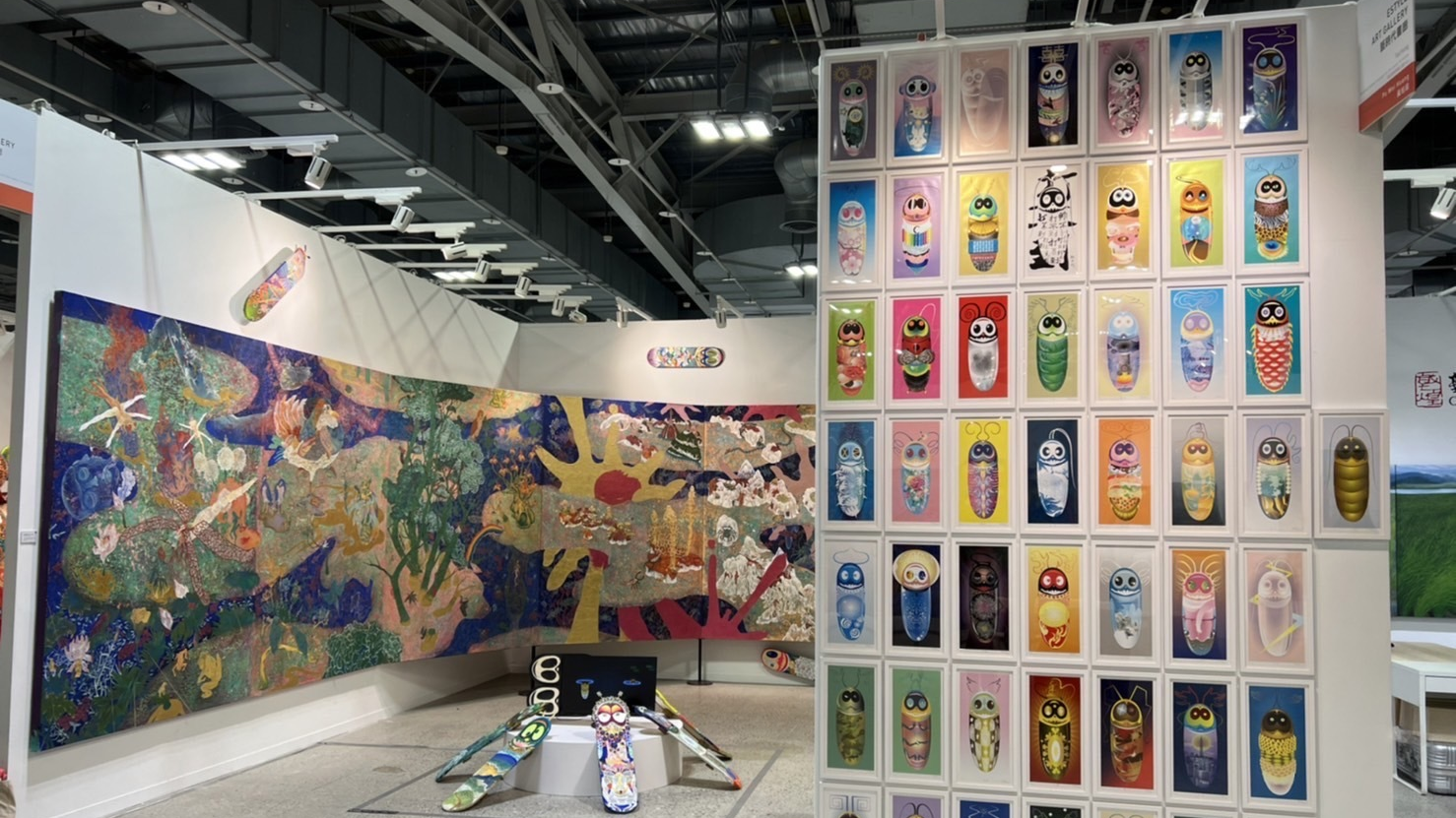 黃柏維筆下的蟑螂色彩豐富造型可愛(圖片來源：藝點點文創提供)