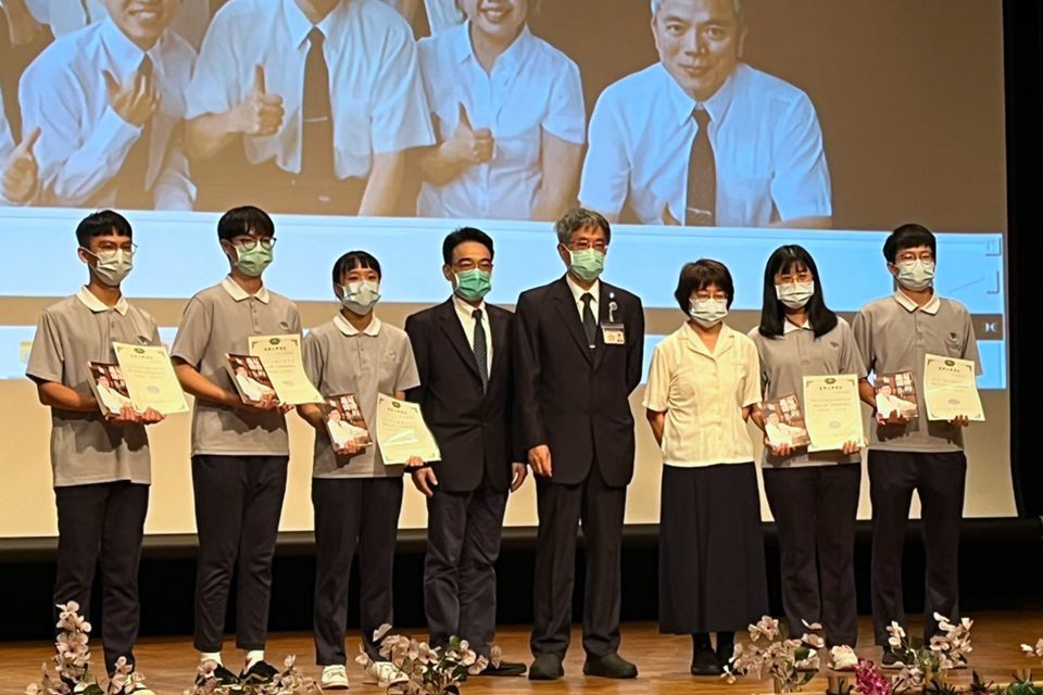 獲獎學生合影