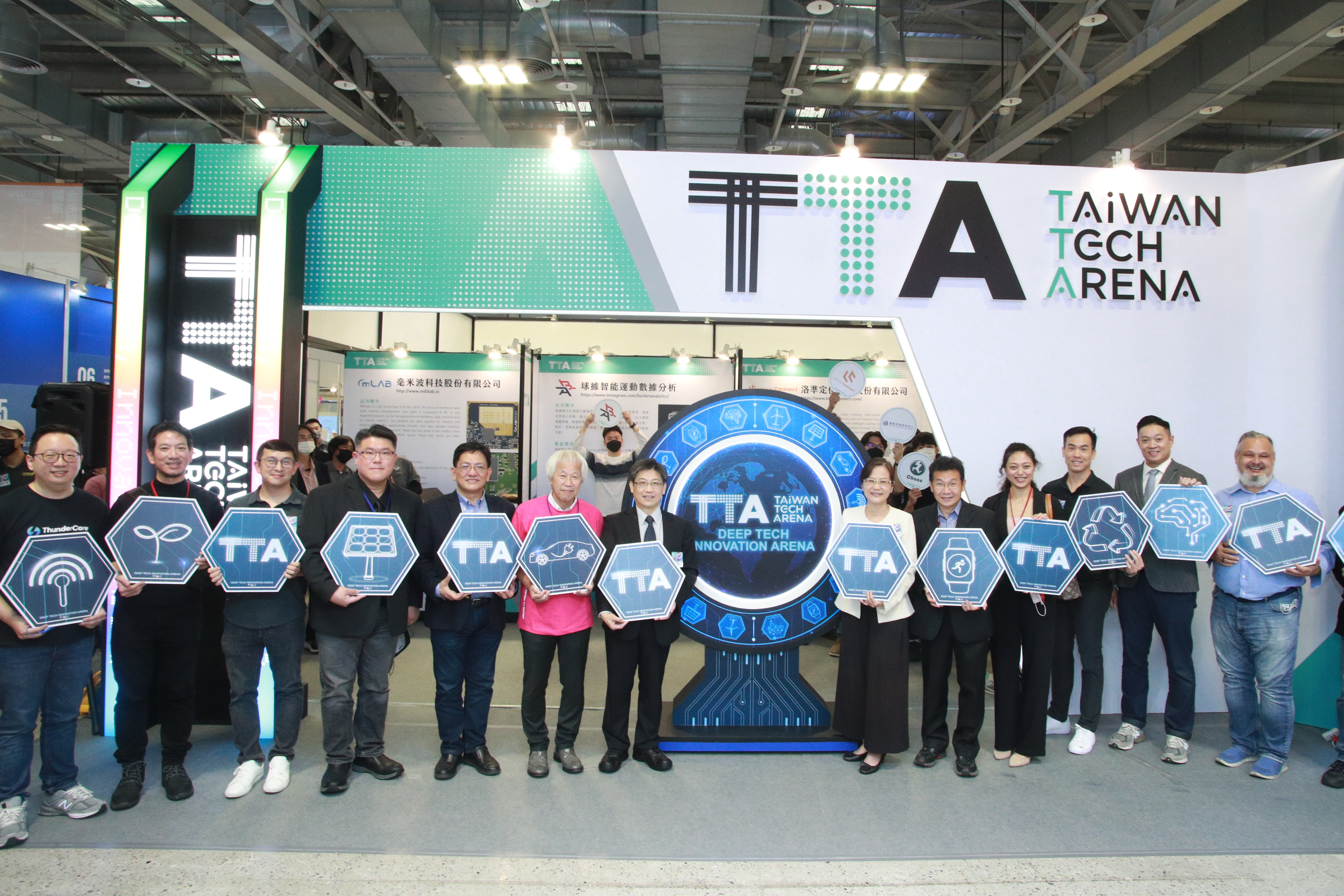 現場除了展示團隊創意巧思外，同時也讓全球認識臺灣學研成果，推送臺灣新創團隊邁向國際，展現臺灣新創能量活力。(國科會提供)