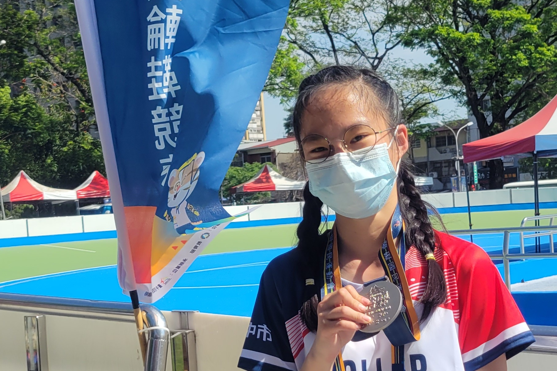 大雅國中學生張丞芸參加111年全障運獲得銀牌（圖源：大雅國中）