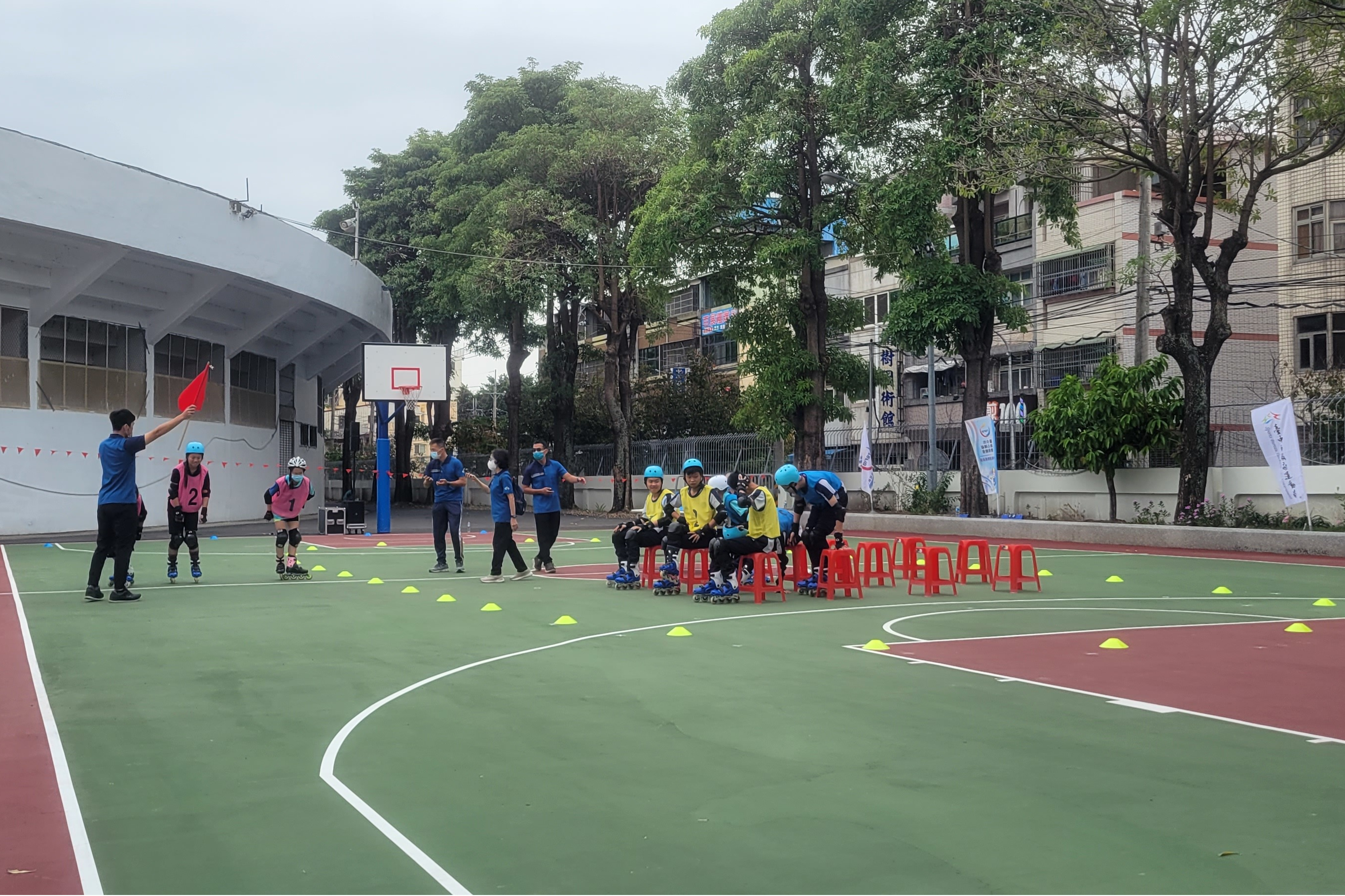 111年臺中市身心障礙運動全市運動大會特奧輪鞋競速比賽（圖源：大雅國中）