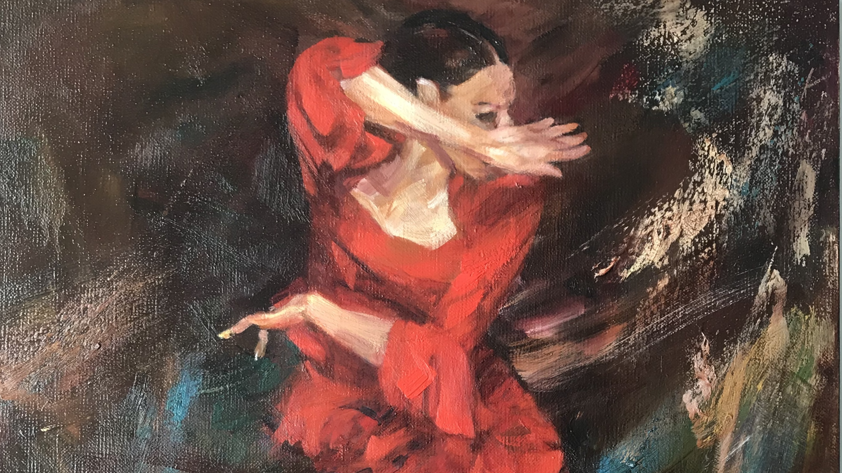 舞姿- 30F 油彩・帆布_范巧貞