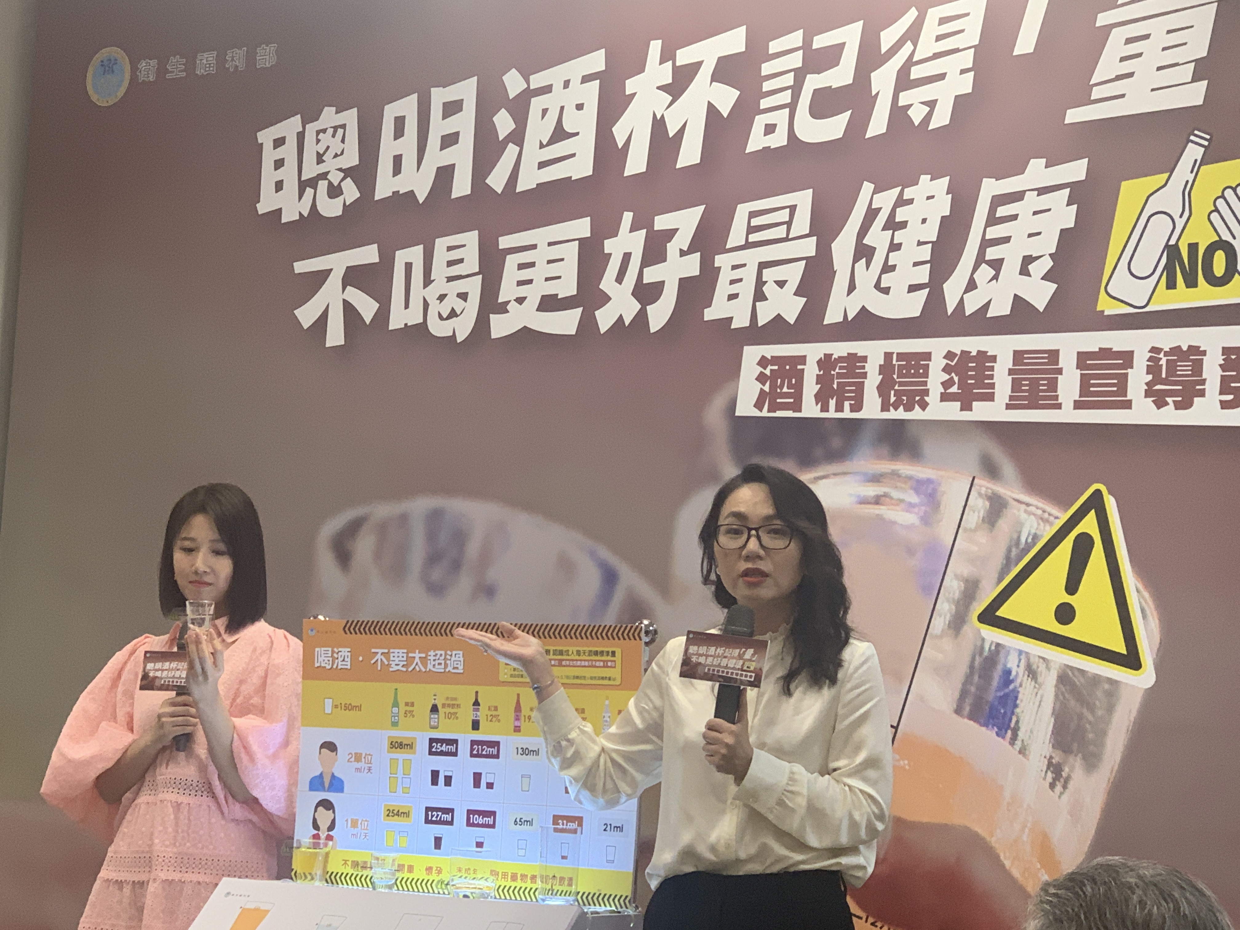 衛福部推聰明量酒杯 呼籲不喝酒最健康