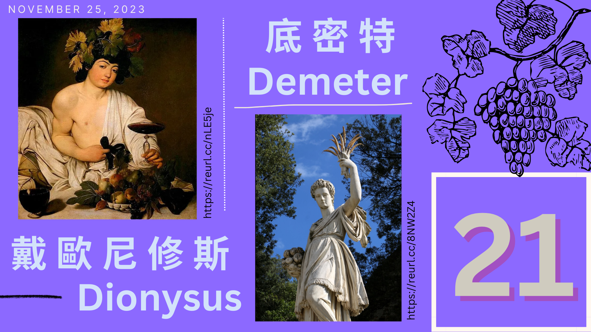 希臘神話-戴歐尼修斯和底密特