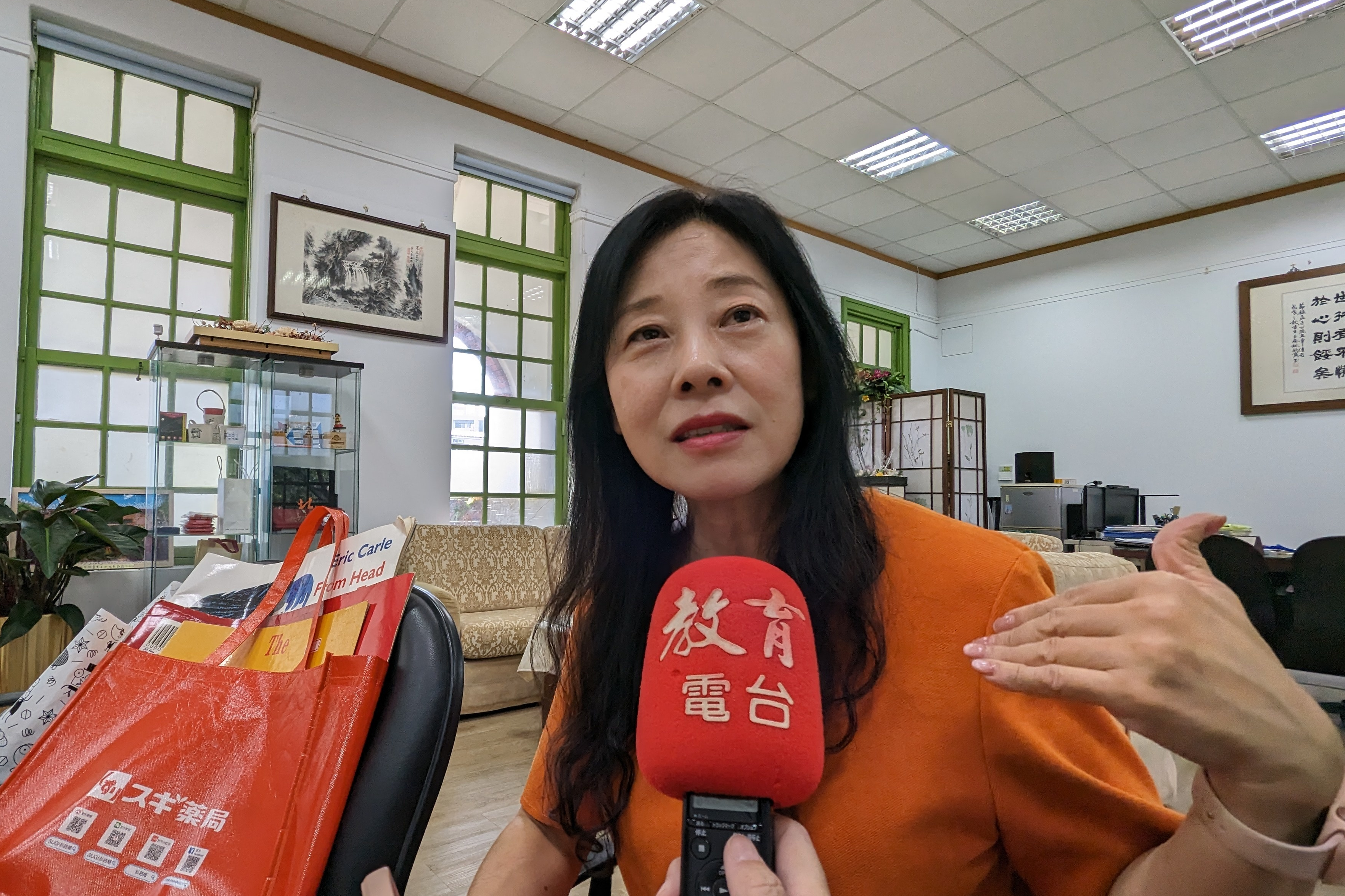 英文老師劉安湘老師，國際交流活動讓臺日雙方學生提升學習英語的動機