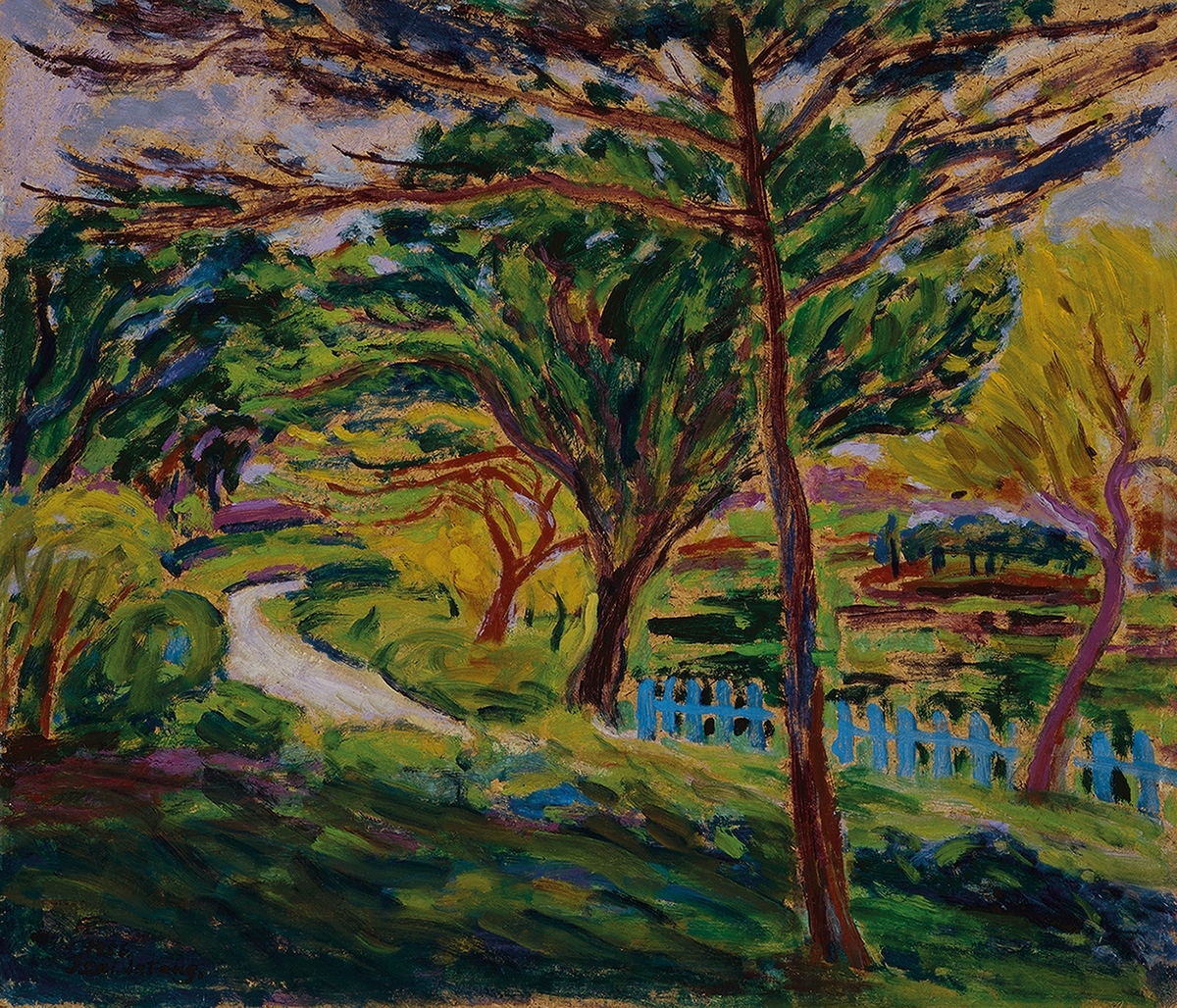 蔡蔭棠《台北植物園》，1956年油彩作品(圖片提供:北美館)