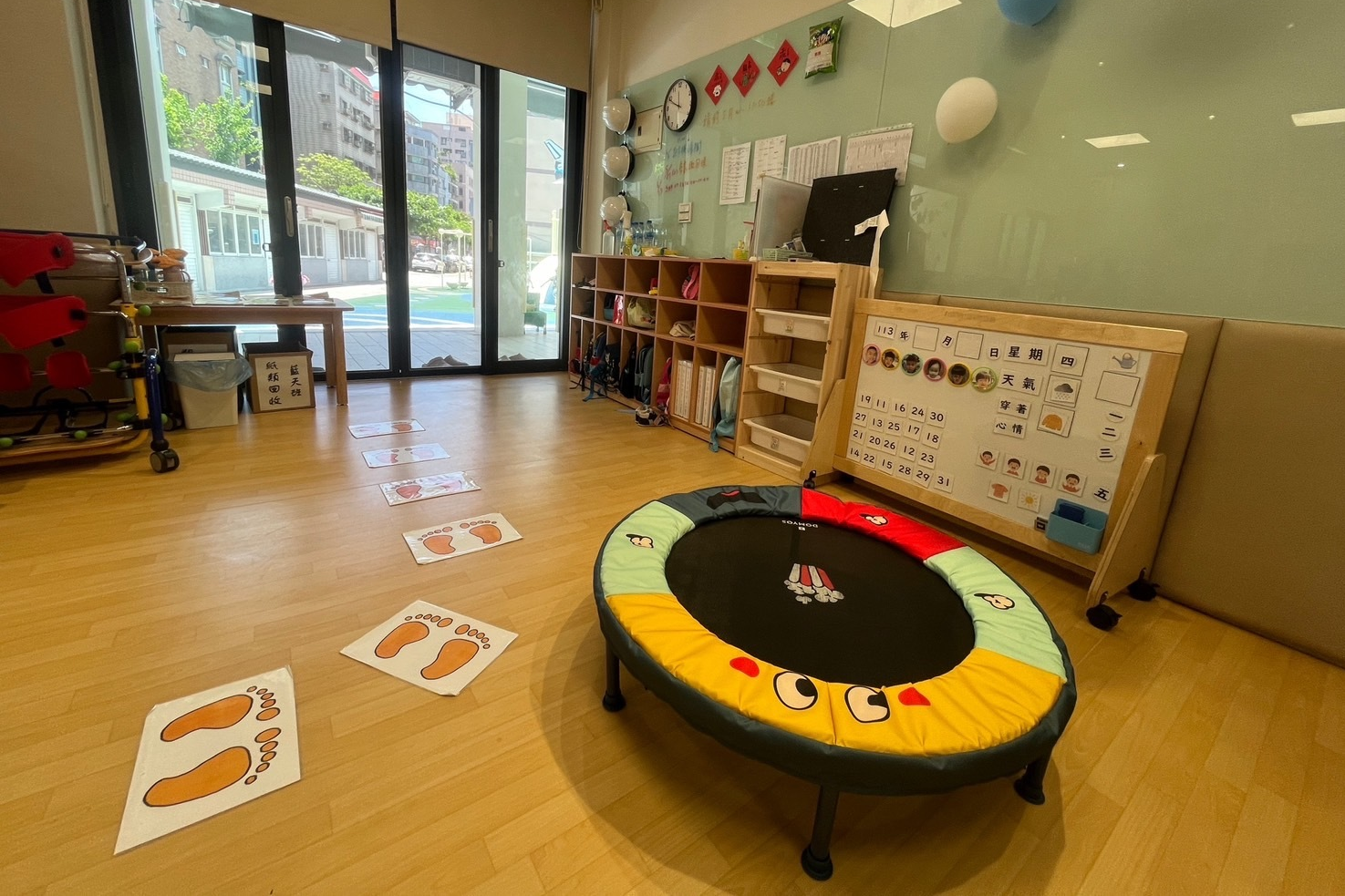 青溪國小集中式特教班環境。(桃園市教育局提供)