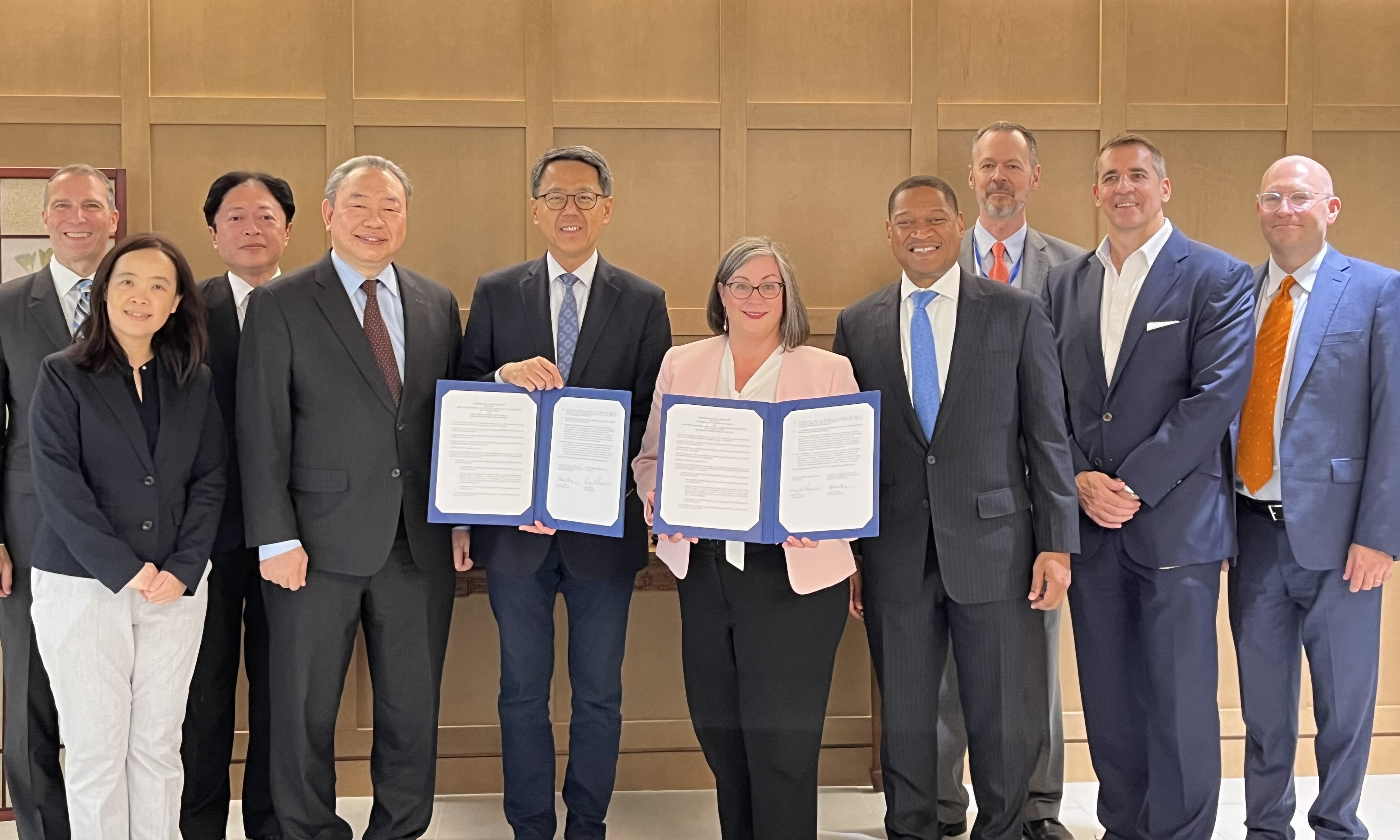 臺美雙方參與儀式者合影。(農業部提供)