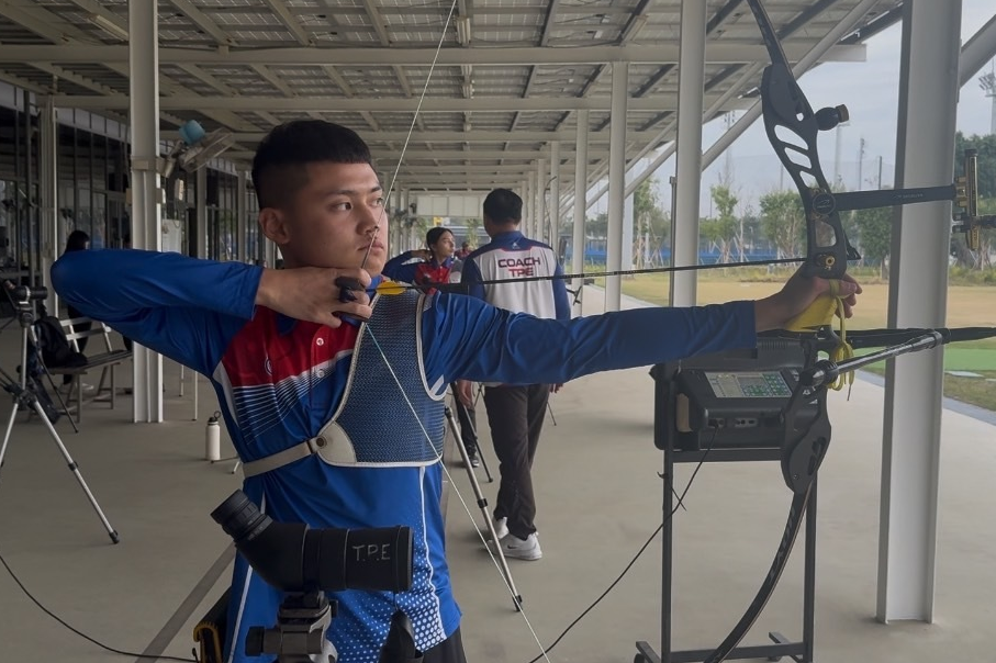 我國射箭好手湯智鈞春節期間搭配訓練計畫積極備戰2025萊茵魯爾世大運