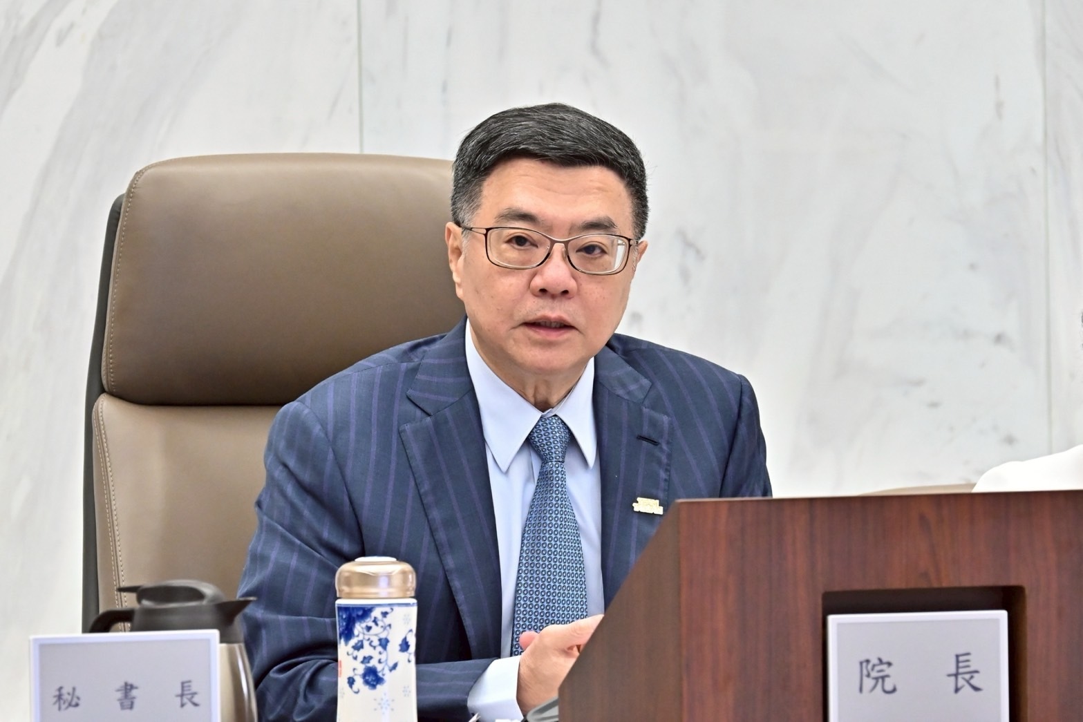 行政院院長卓榮泰主持院會。(行政院提供)