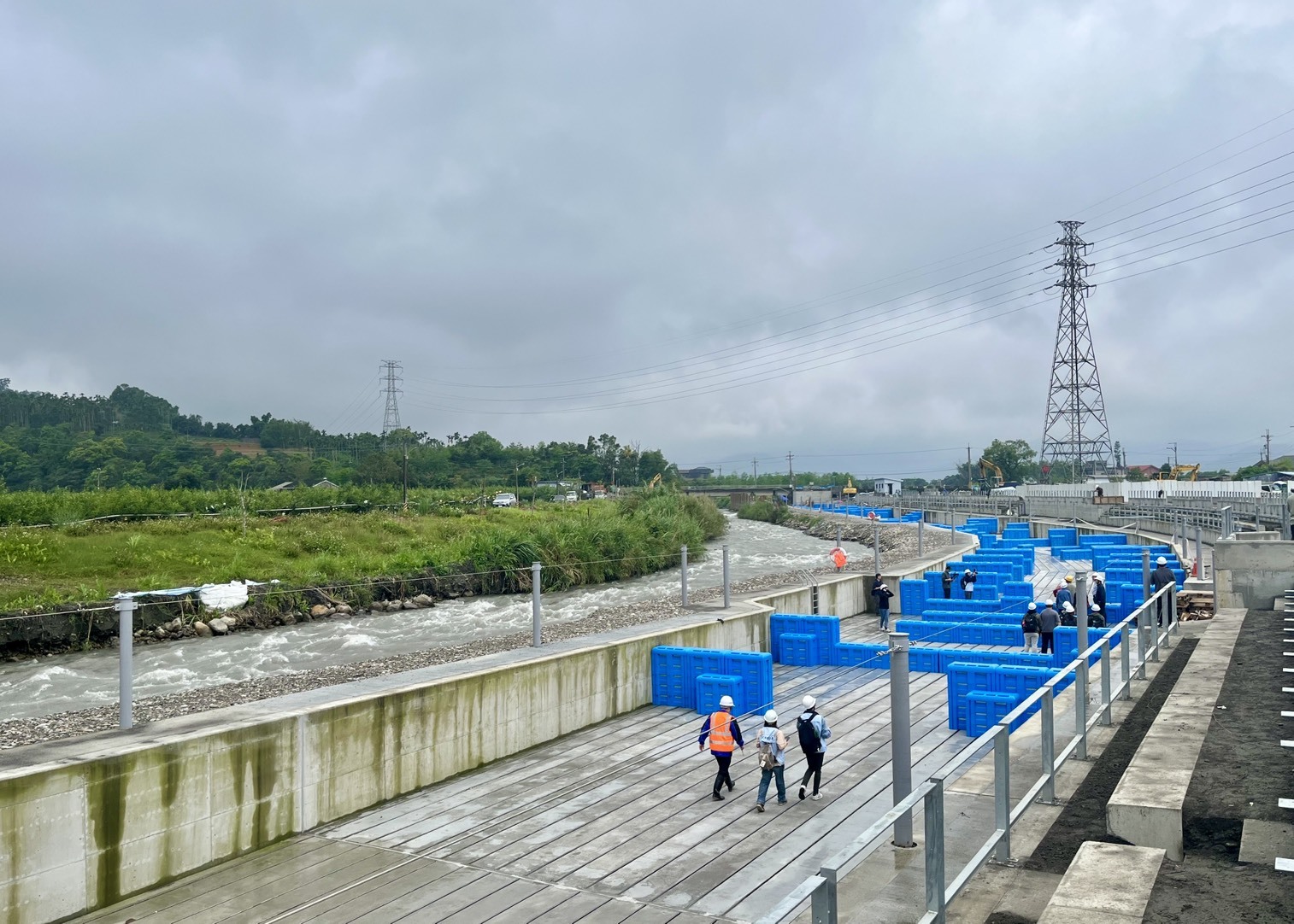 宜蘭縣安農溪輕艇激流標桿競賽場地預計4月17日竣工。(教育部體育署提供)
