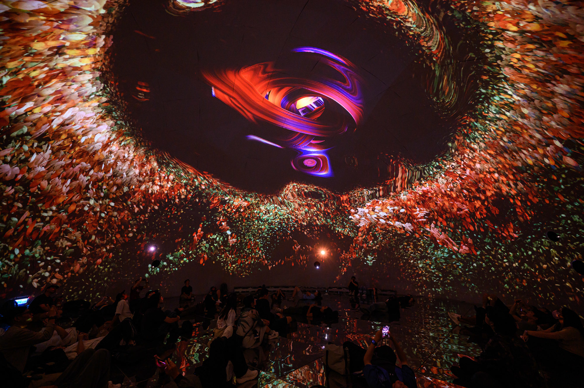 C-LAB FVL DOME@2025台積心築藝術季展出作品《第二自然》。圖／C-LAB提供、王世邦攝影。