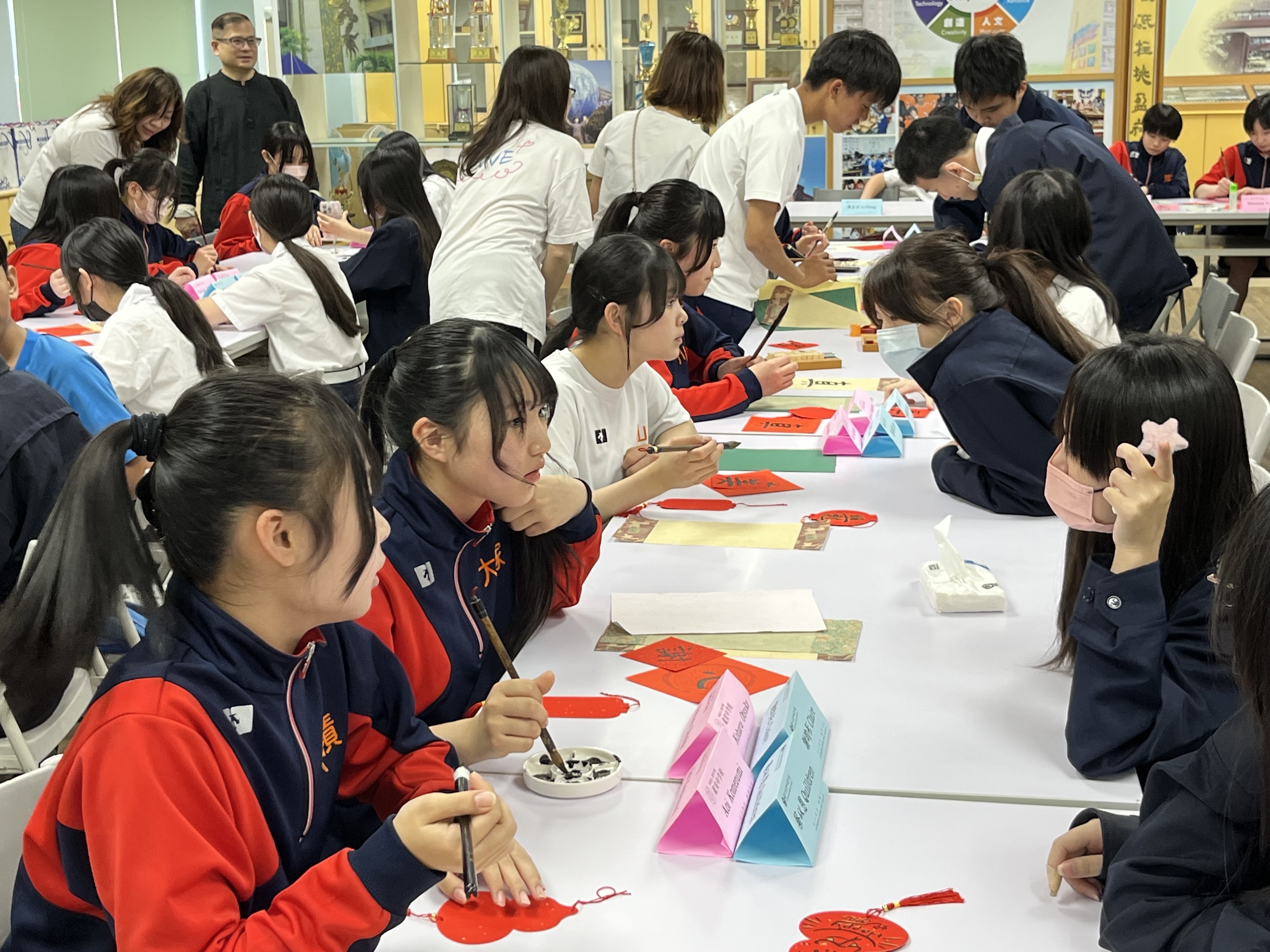 新北中山國中與日本就実中學跨國交流 激盪友誼火花