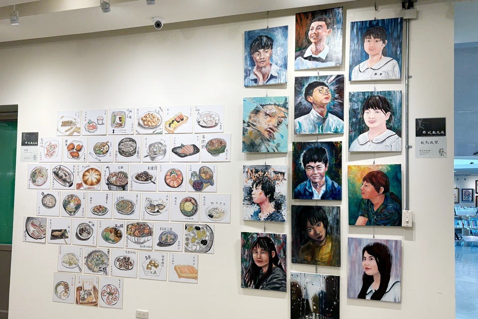 臺東縣新生國中113學年度第32屆美術班「藝君圖綺」成果美展，今(21)日在臺東藝文中心登場。