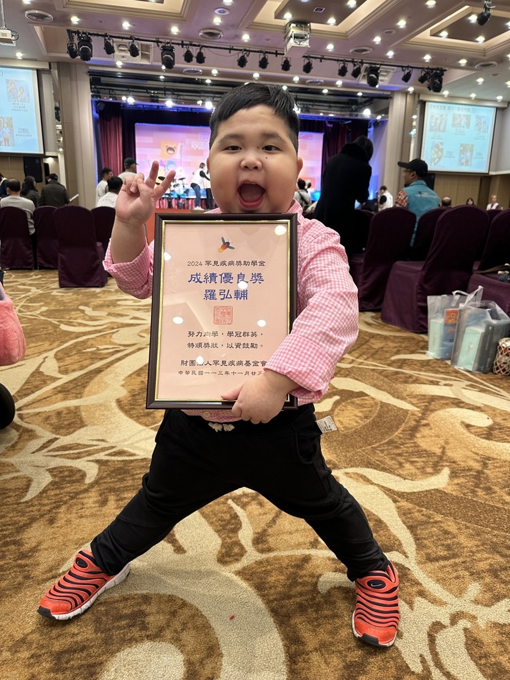 總統教育獎得主國小組羅弘輔同學 (教育部提供)