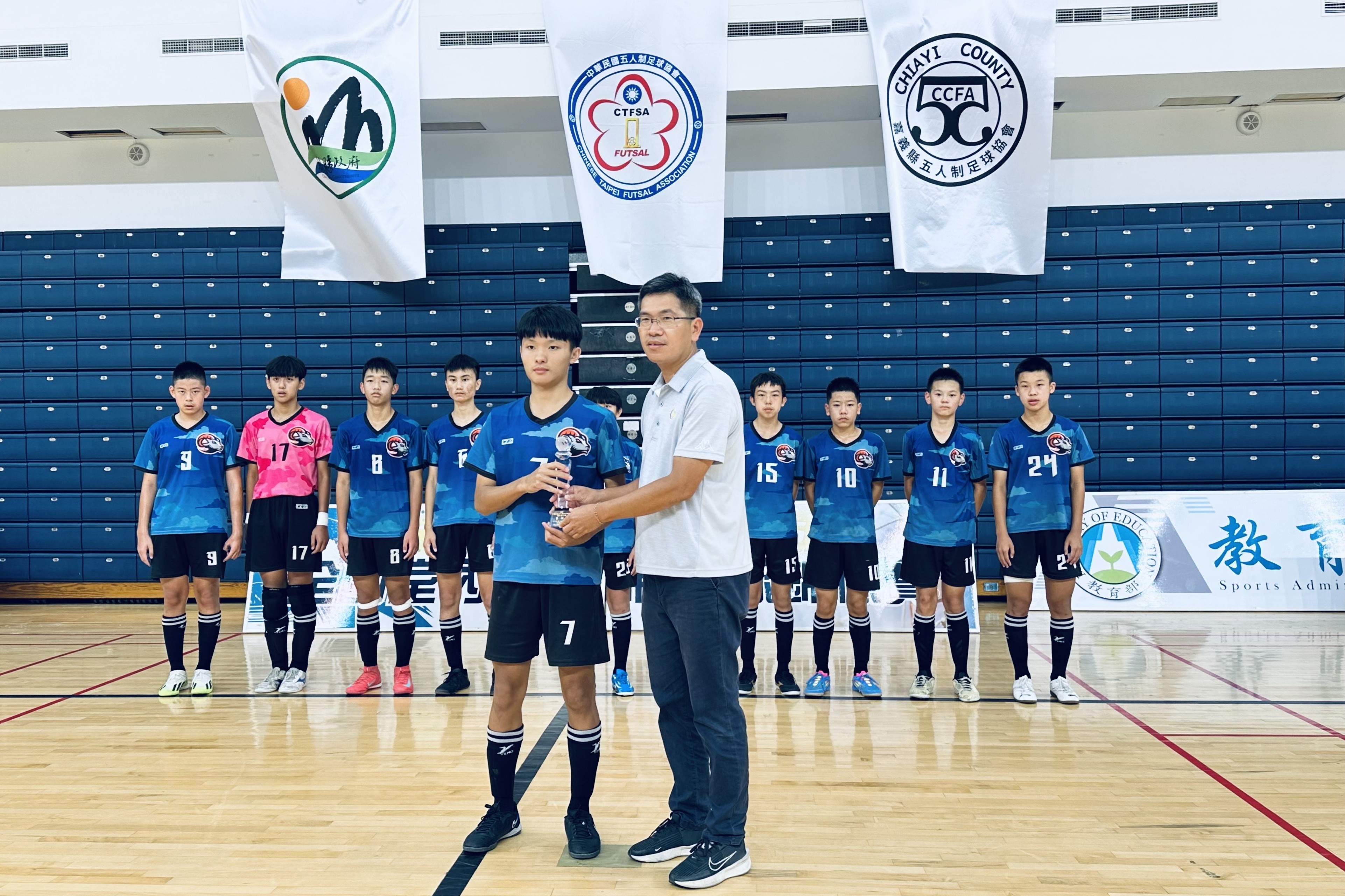 桃園市經國國中足球隊勇奪2025年全國室內五人制足球錦標賽國男組殿軍殊榮