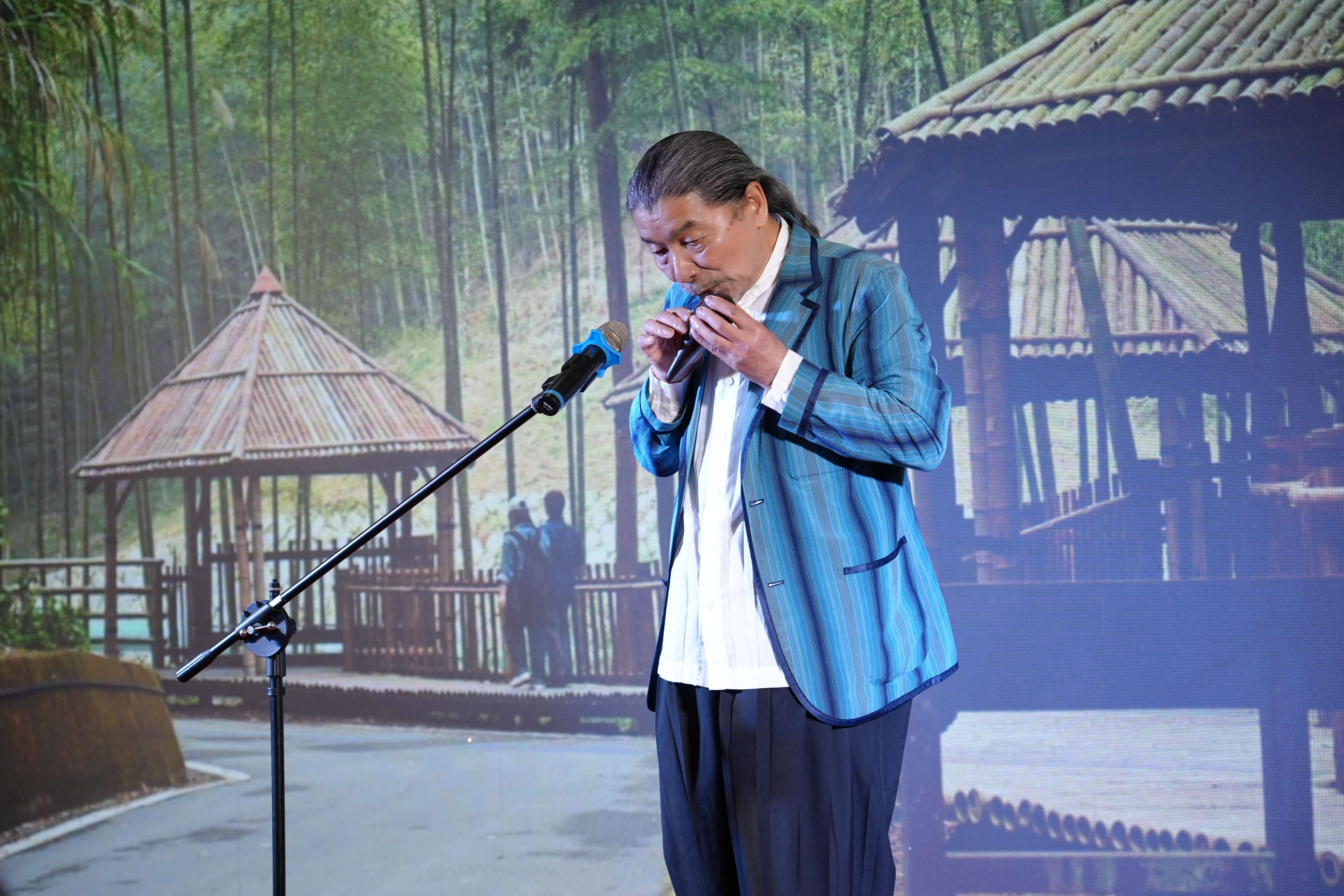 野村宗次郎演奏陶笛（圖源：雲林縣政府）