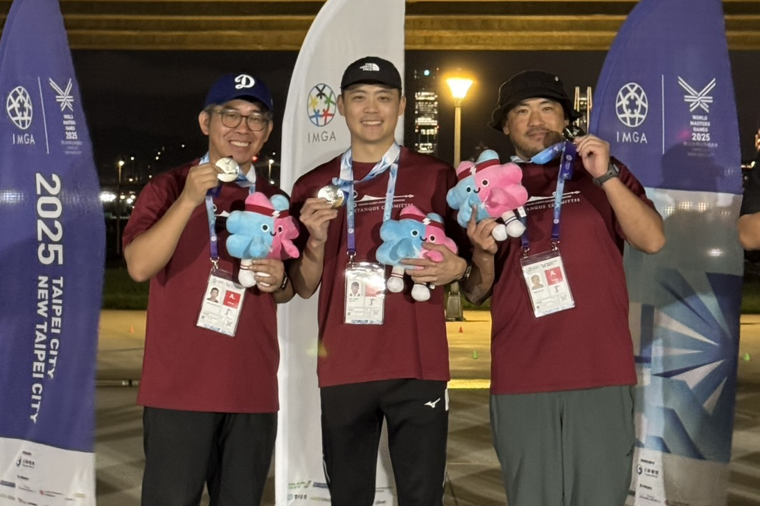 花蓮教師自組滾球隊世壯運奪銀牌