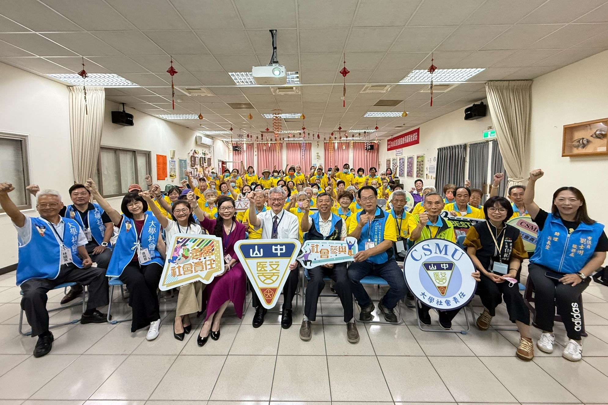 中山醫大首創唱歌訓練喉部肌力方式，將培訓更多志工投入推廣。（圖:中山醫大提供）