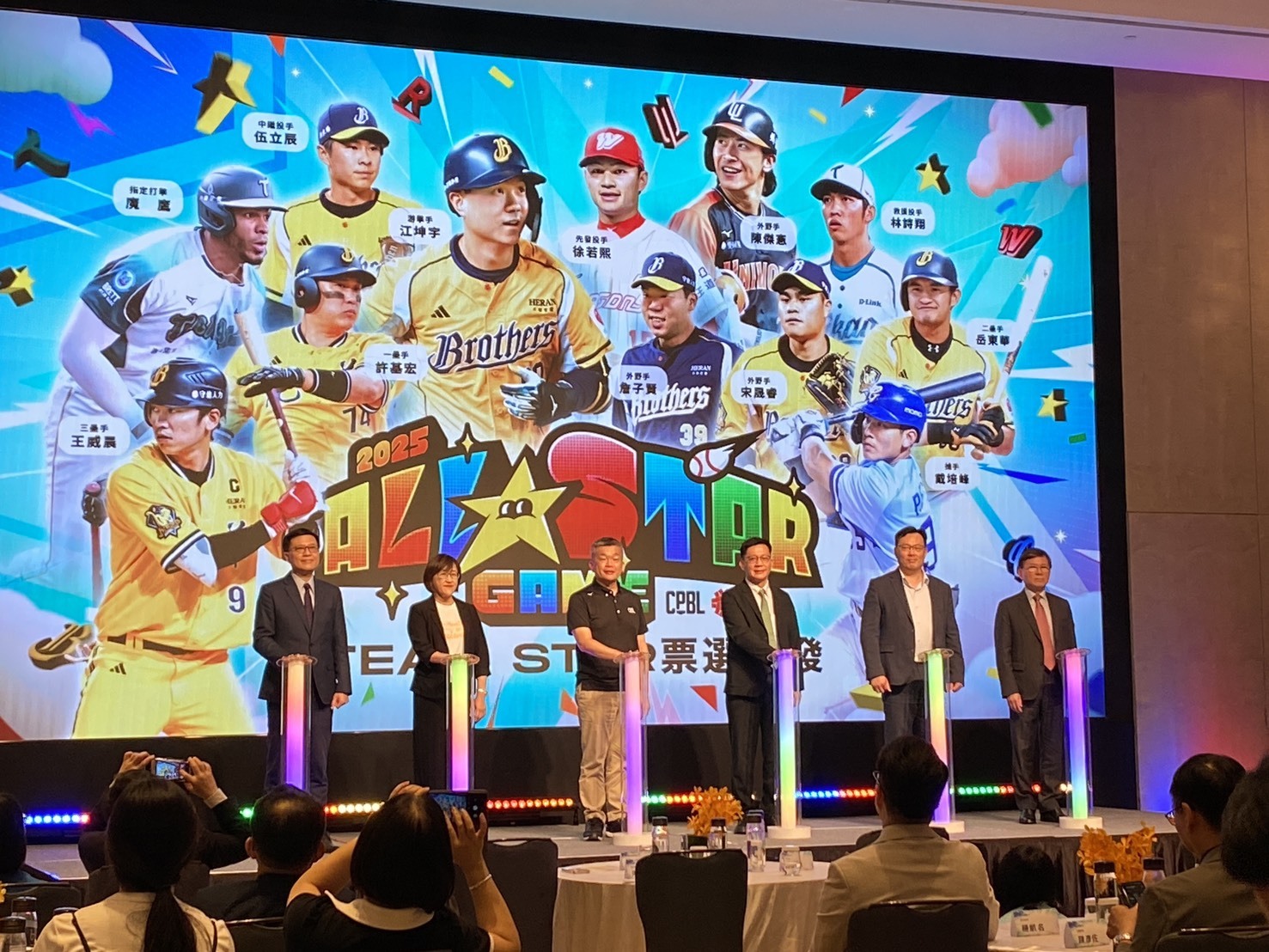 2025中華職棒明星對抗賽將於7月19日、20日，在臺北大巨蛋登場。(記者蘇瑞雯拍攝)