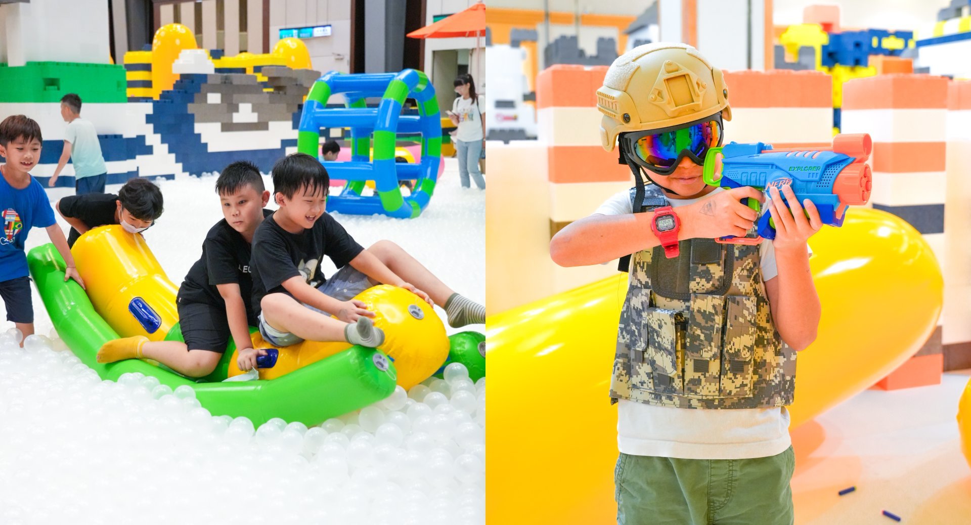 透過遊戲促進兒童全面發展的沉浸式體驗，讓孩子們能在「玩樂中學習」發揮創意，築出屬於自己的夢想。(科教館提供)