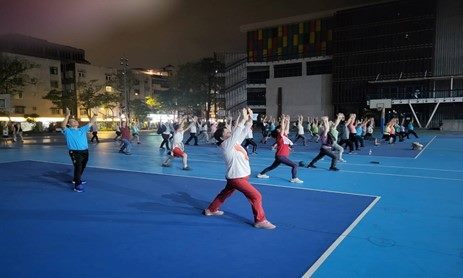 民眾在運動中增進健康