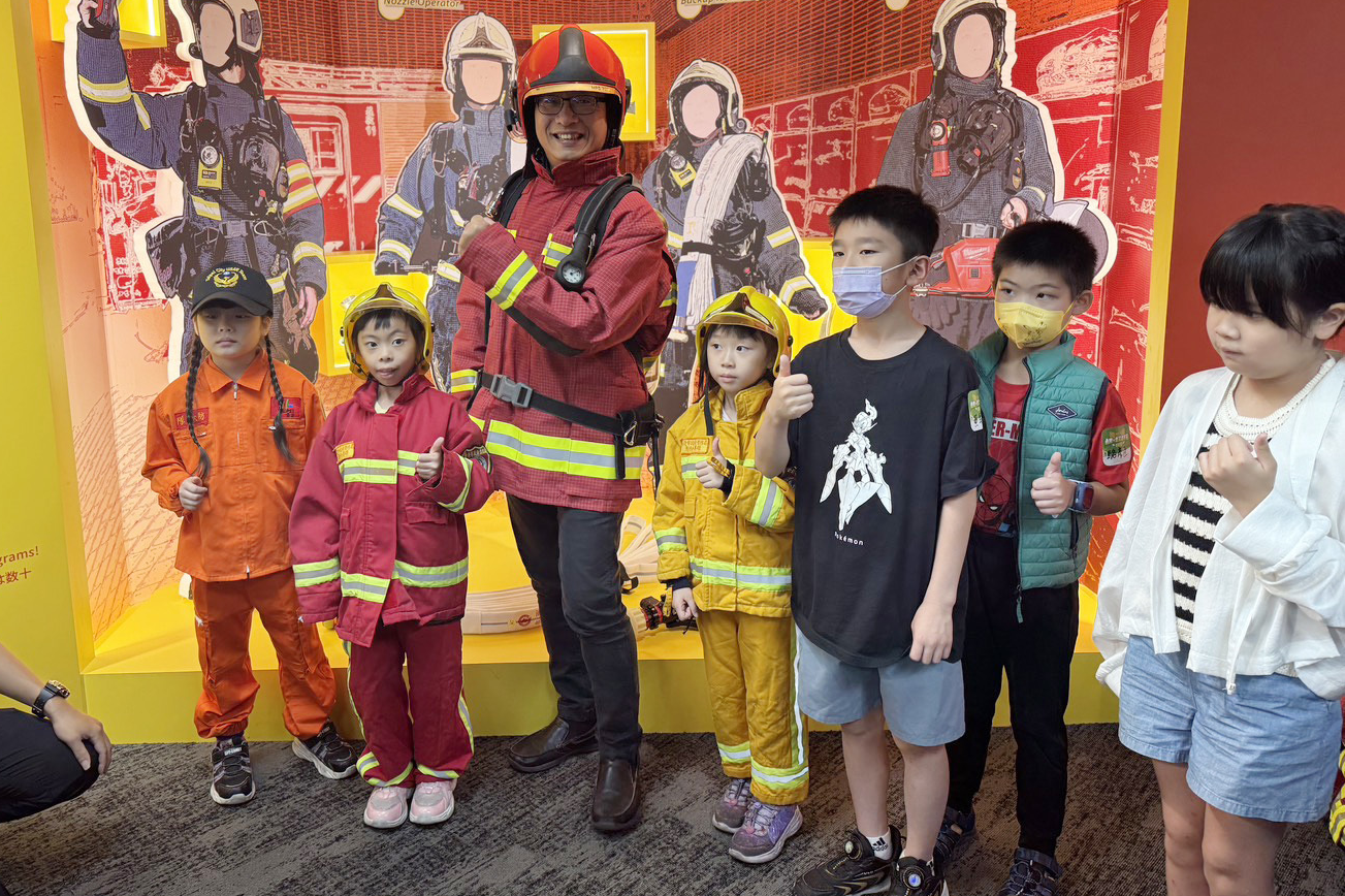 臺北市消防局期望透過體驗，扎根防災教育
