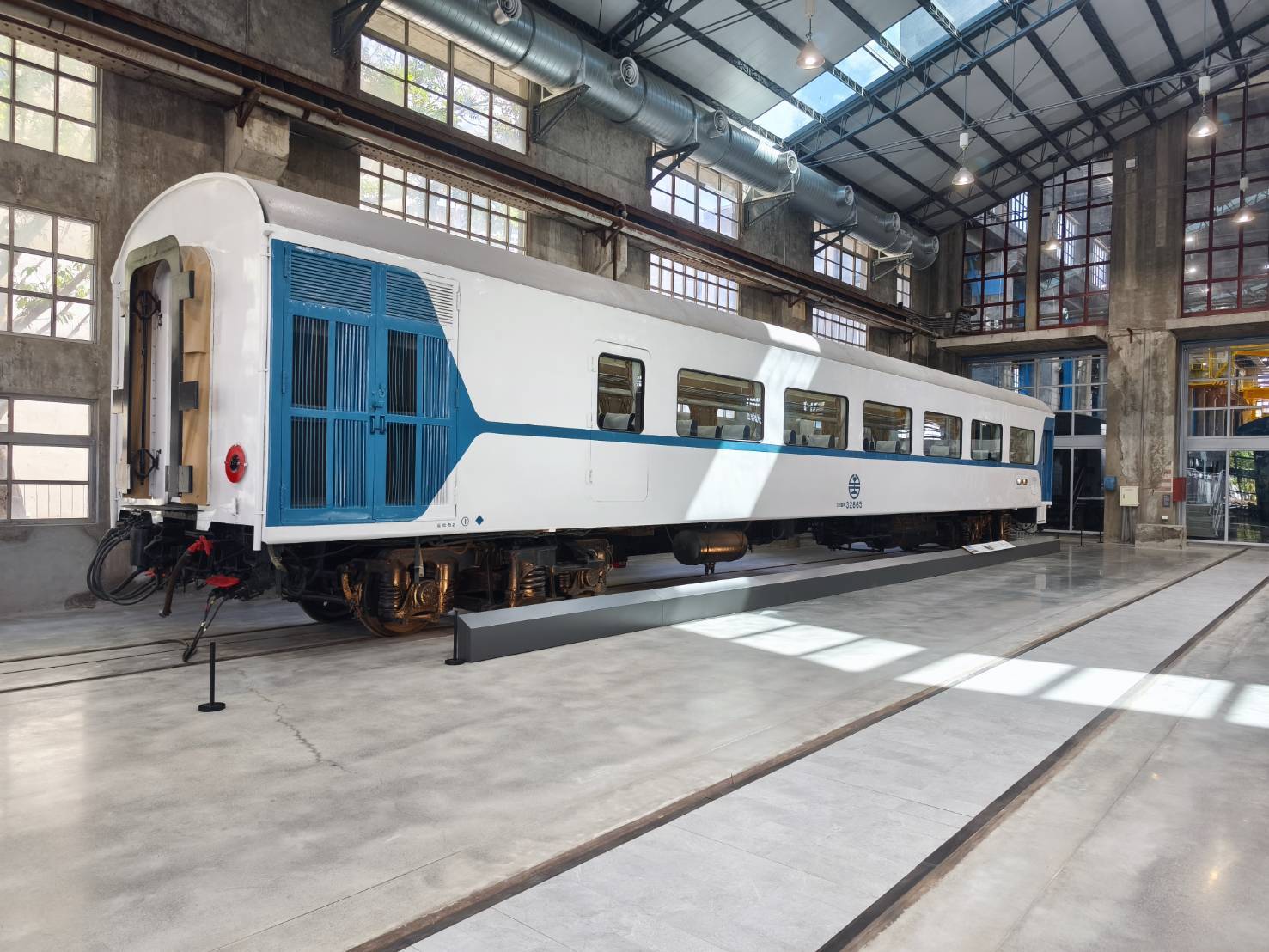 柴電工廠〈動力·火車〉常設展-莒光號。