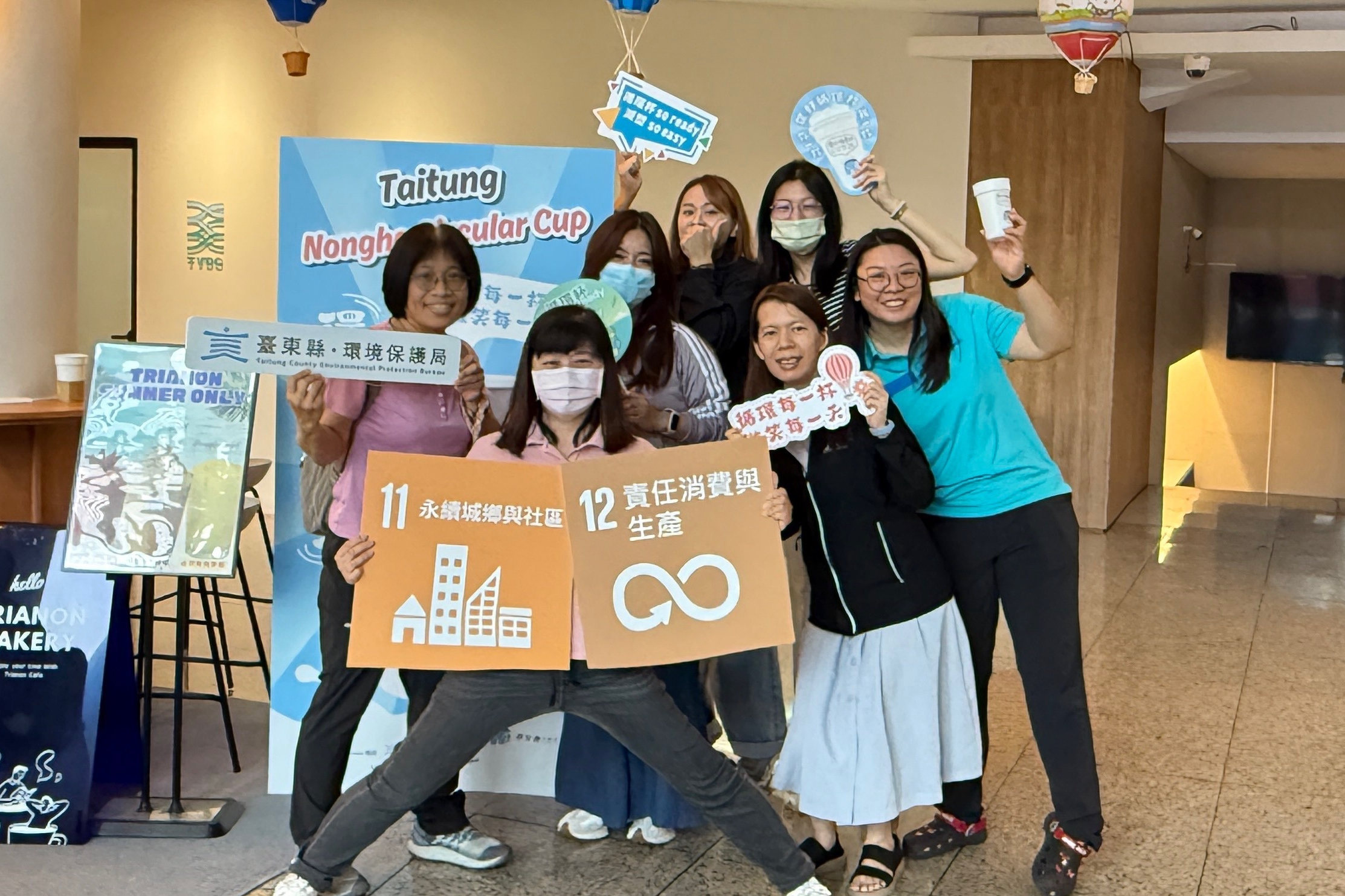 臺東縣環保局攜手在地知名商家，推出「儂好循環杯」行動。