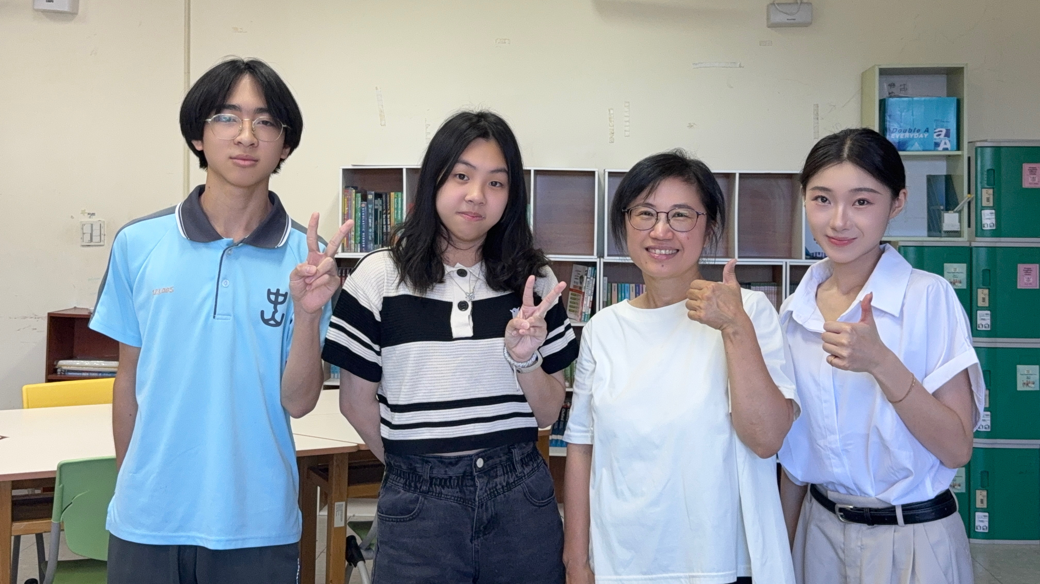 112學年度校園菸檳危害防制教育介入輔導計畫「網紅就是你」高中組佳作－基隆市立中山高級中學－採訪合照