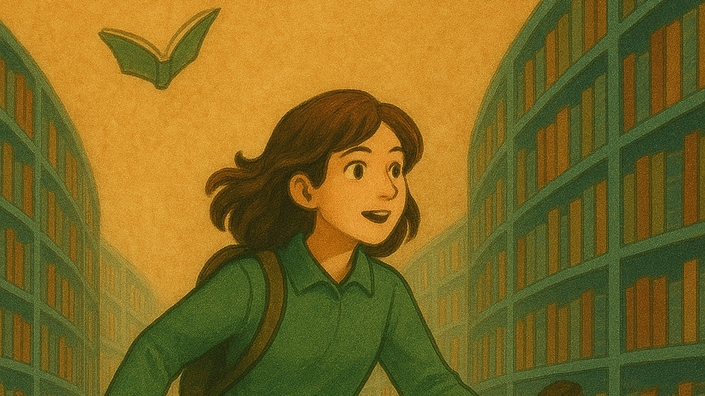 書海中的翱翔書本