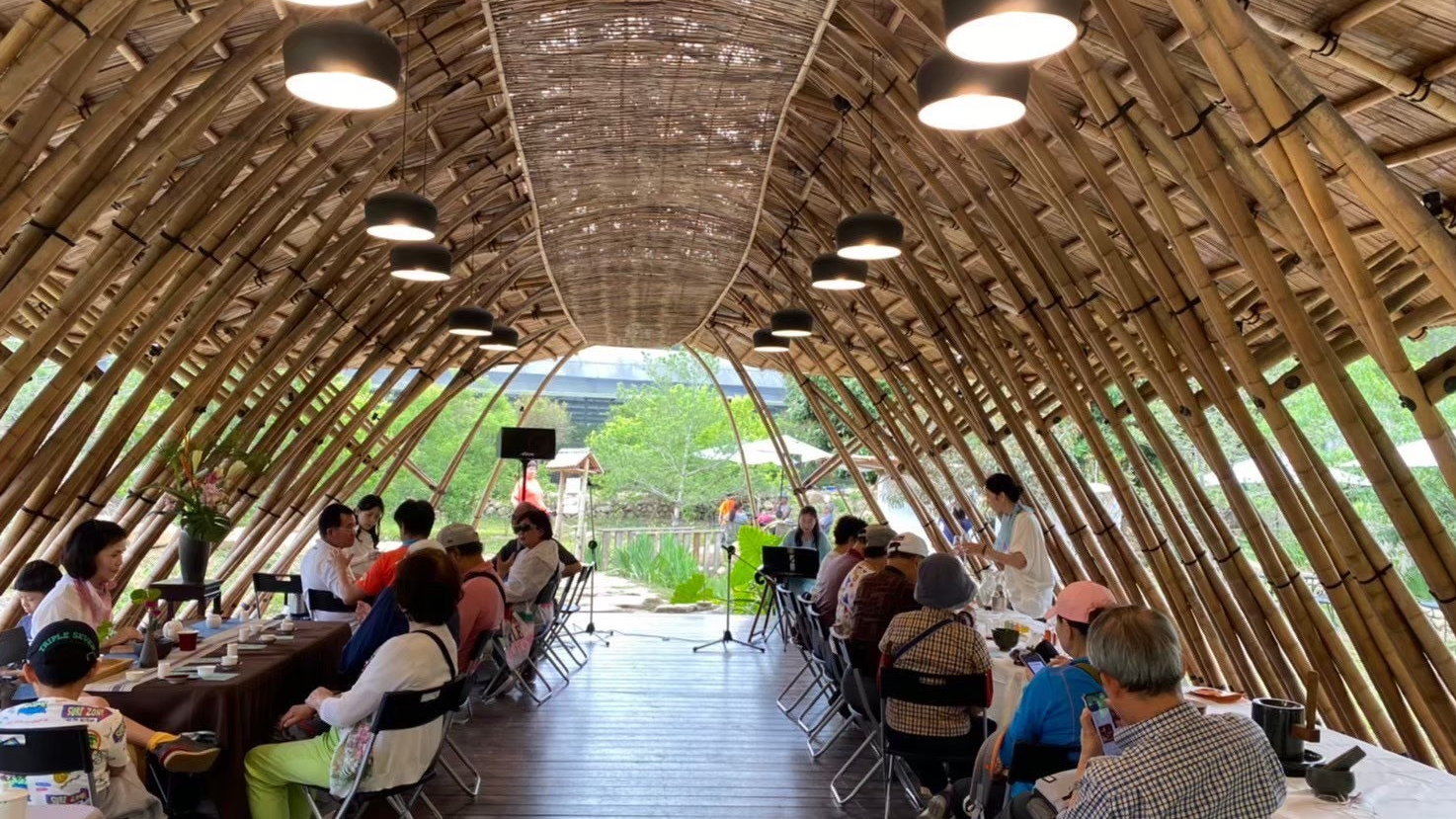 埔里桃米村打造了很美的生態教室(圖片來源：賴美月提供)