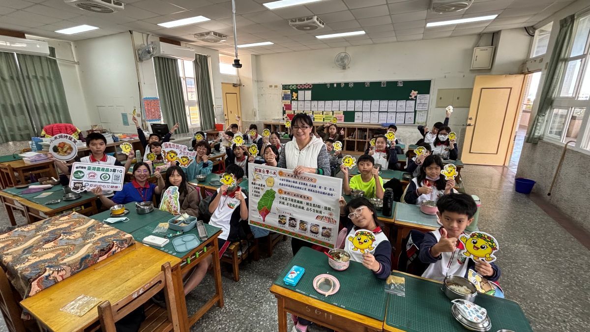 桃園市龍安國小舉辦了一場兼具文化與飲食教育的小米食農體驗活動
