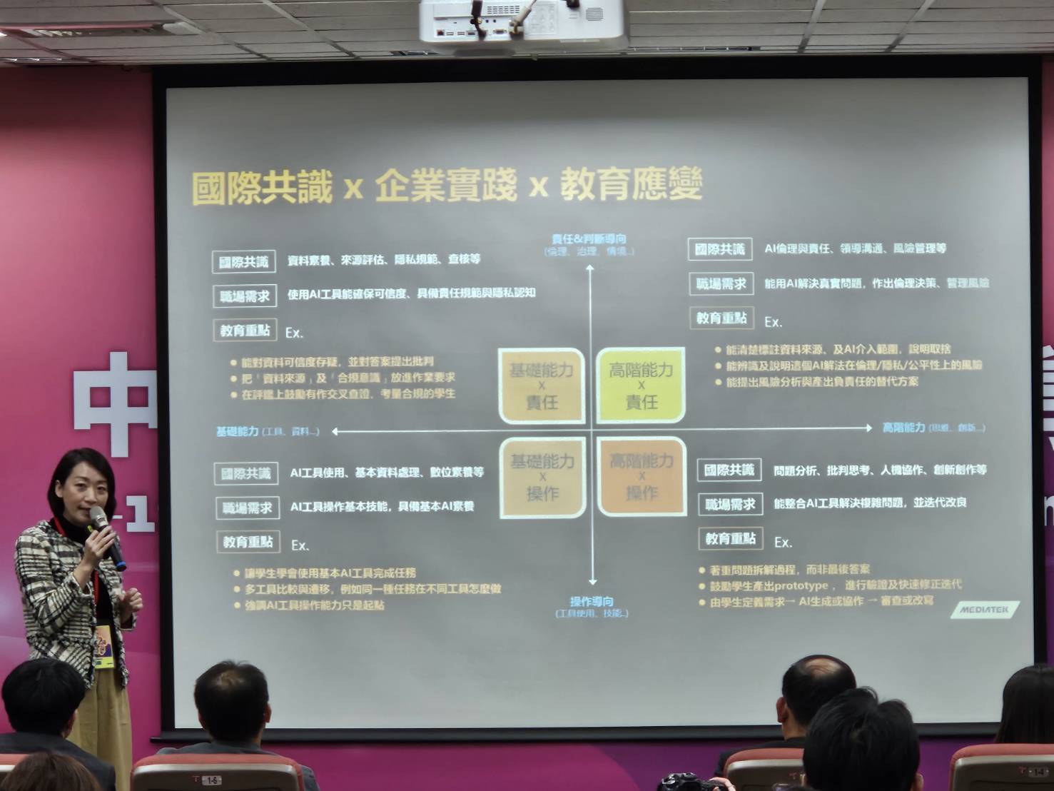 聯發科技教育基金會馮心樺執行秘書專題演講 (教育部提供)