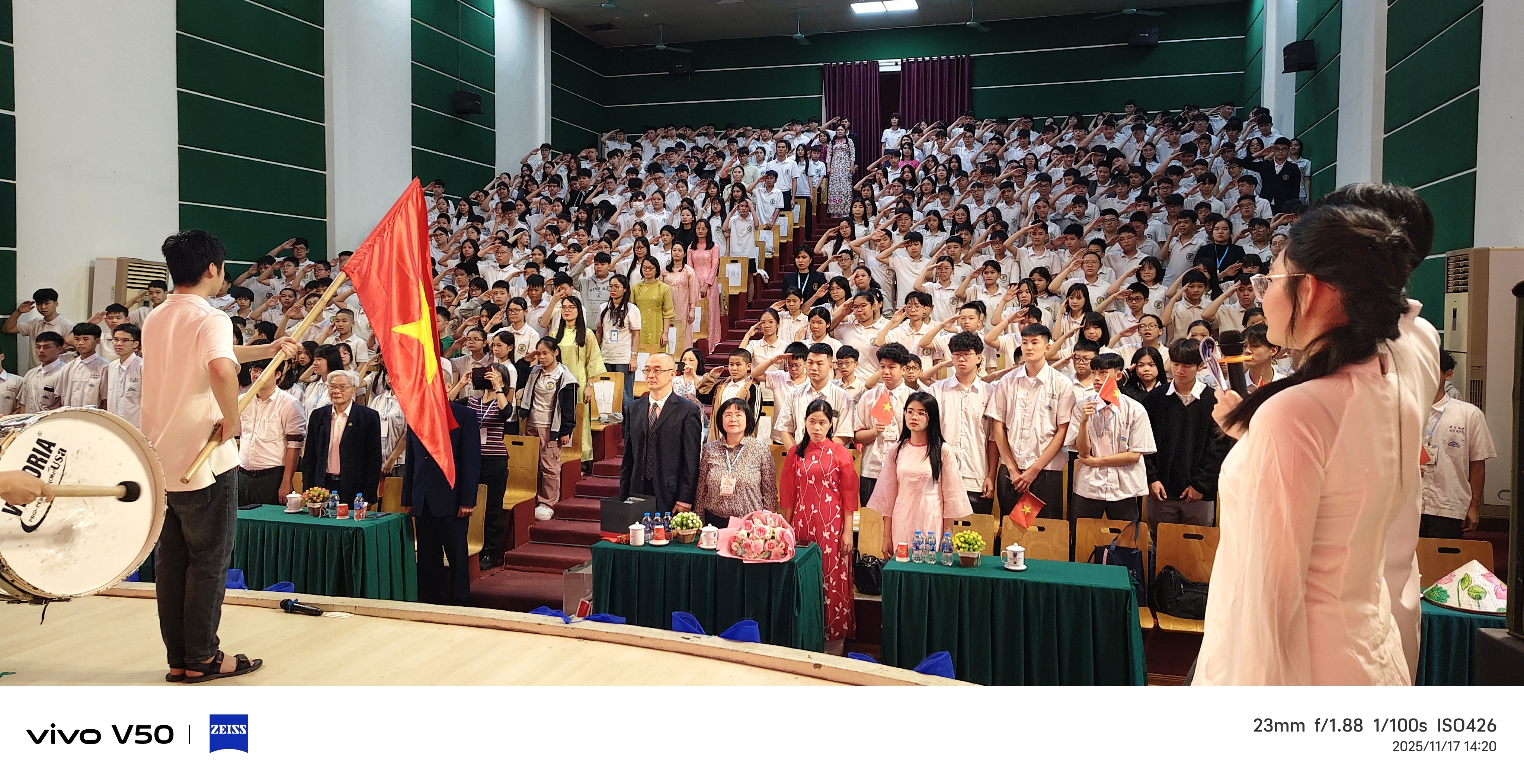 京北國際學校歡迎會現場 (金山高中提供)
