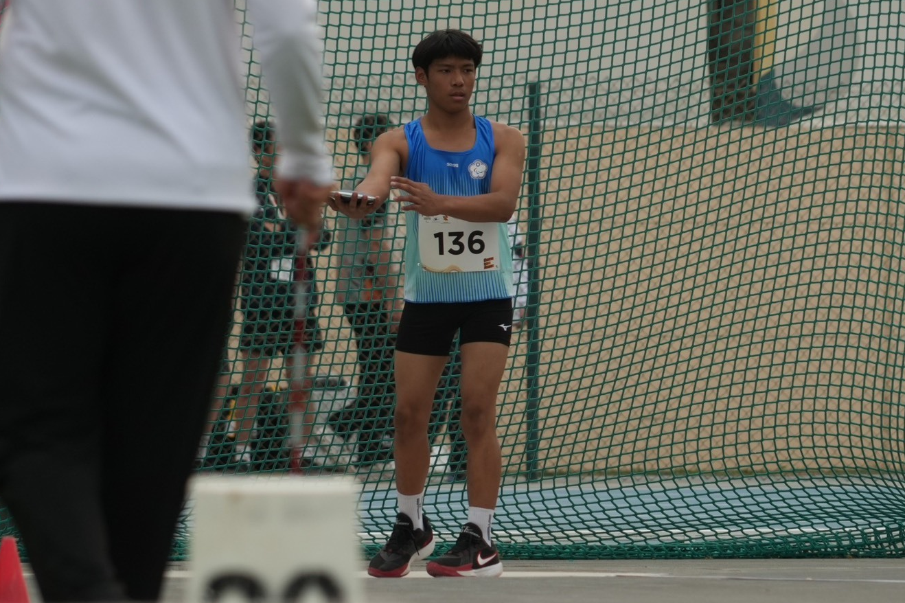 奇希在亞洲帕拉青年運動會的比賽畫面