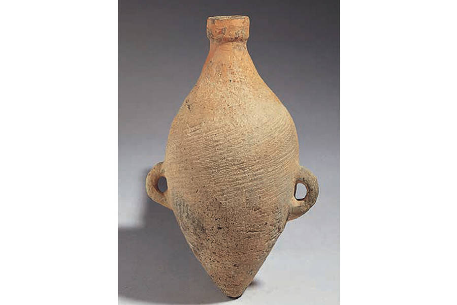 紅陶小口雙耳尖底瓶