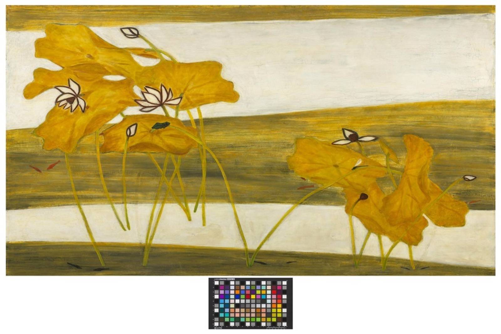 相思巴黎-常玉畫展《荷花》